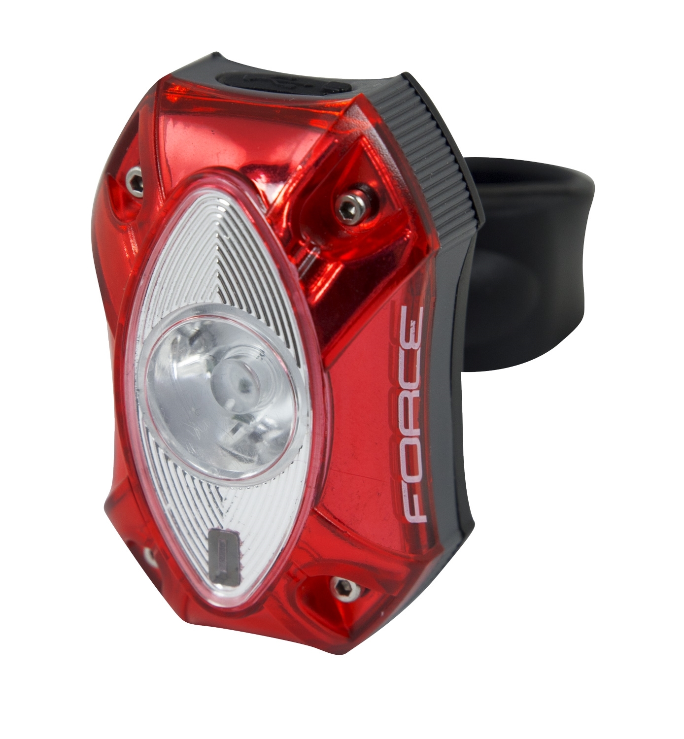 rear light FORCE RED 60LM, USB