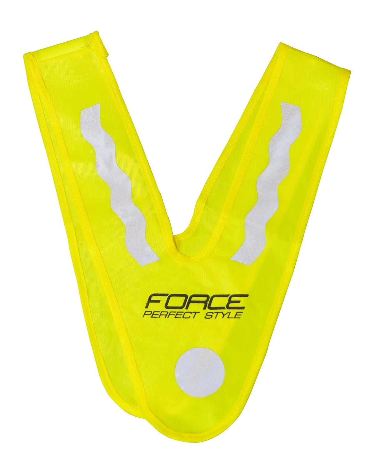 reflective vest FORCE, for kids, V shape, fluo