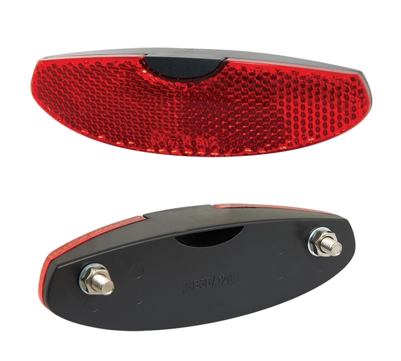 reflector rear for carriers 110 x 30 mm, red