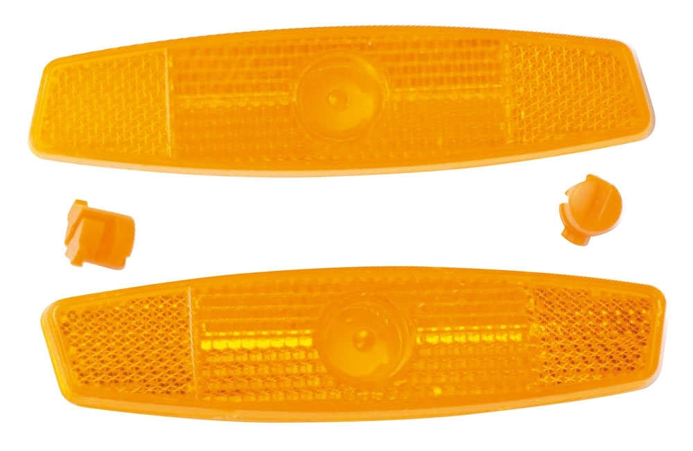 reflectors FORCE 2 pcs elliptic, orange