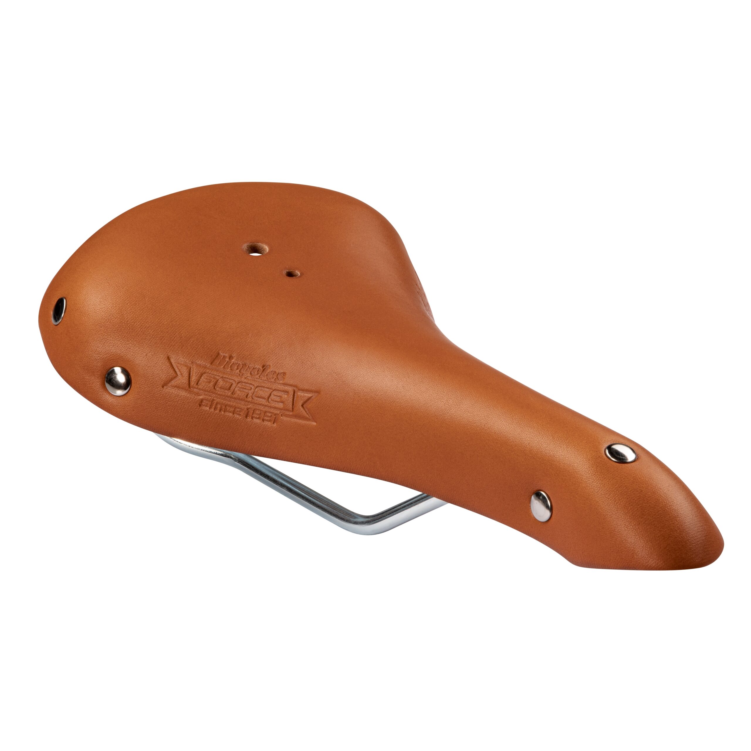 saddle FORCE CAMBRIDGE sport – retro, brown