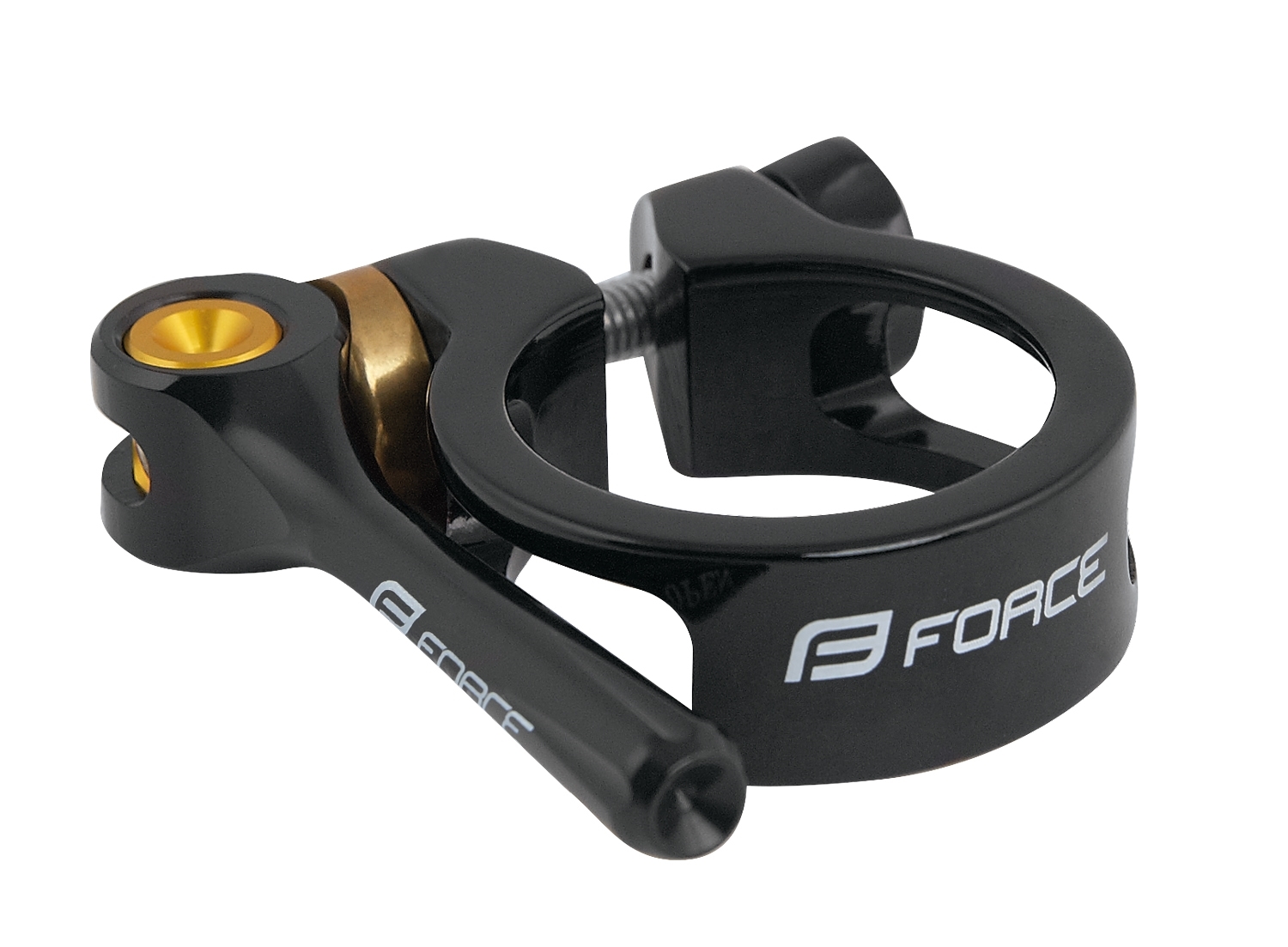 seat clamp FORCE with QR 31,8mm Al, black