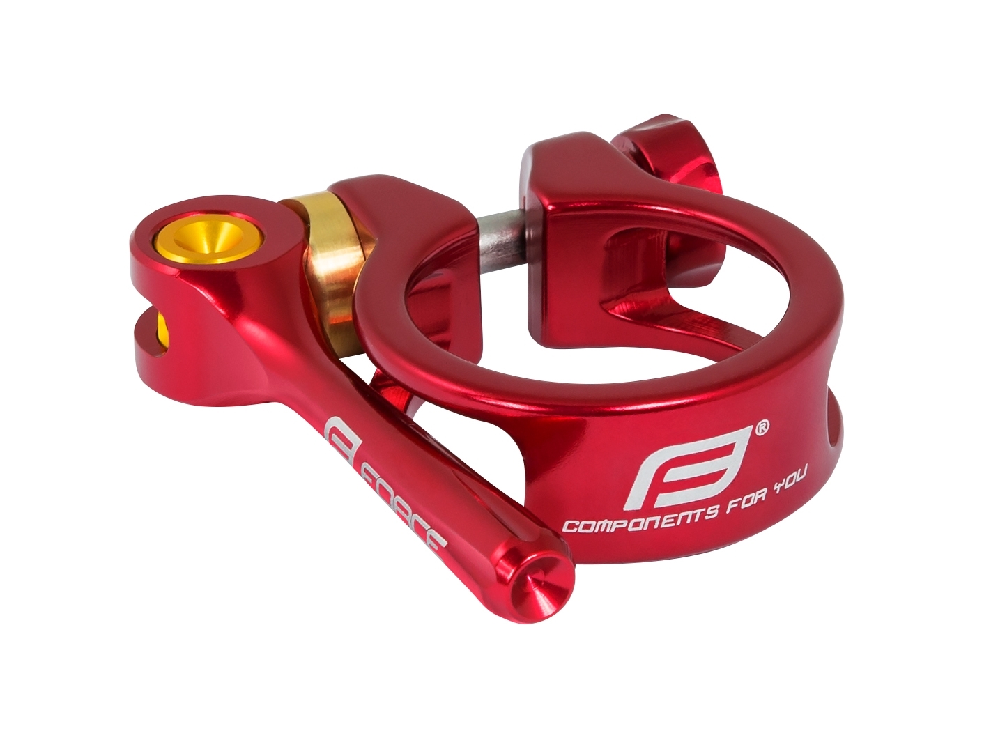 seat clamp FORCE with QR 31,8mm Al, red