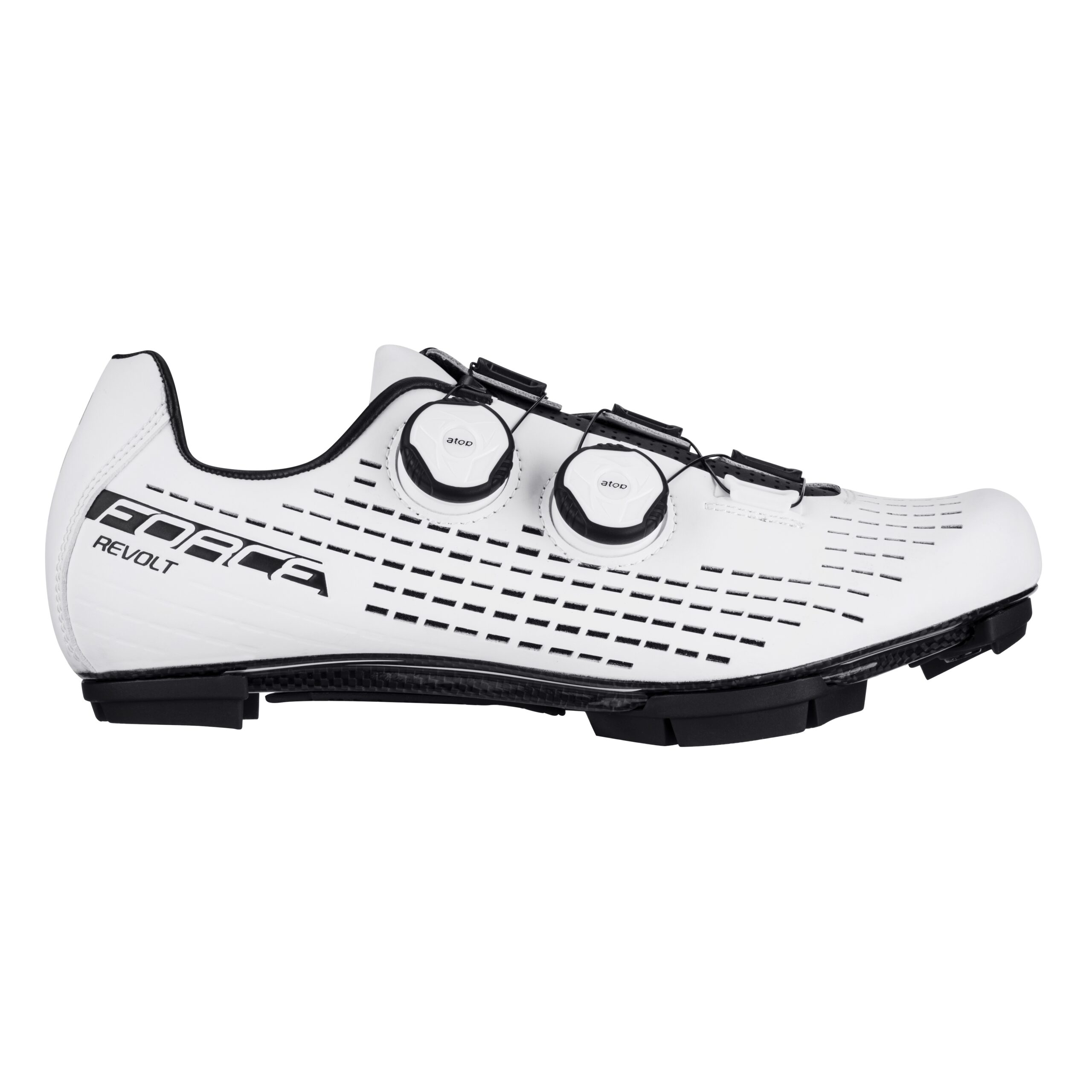 shoes FORCE MTB REVOLT CARBON, white 44