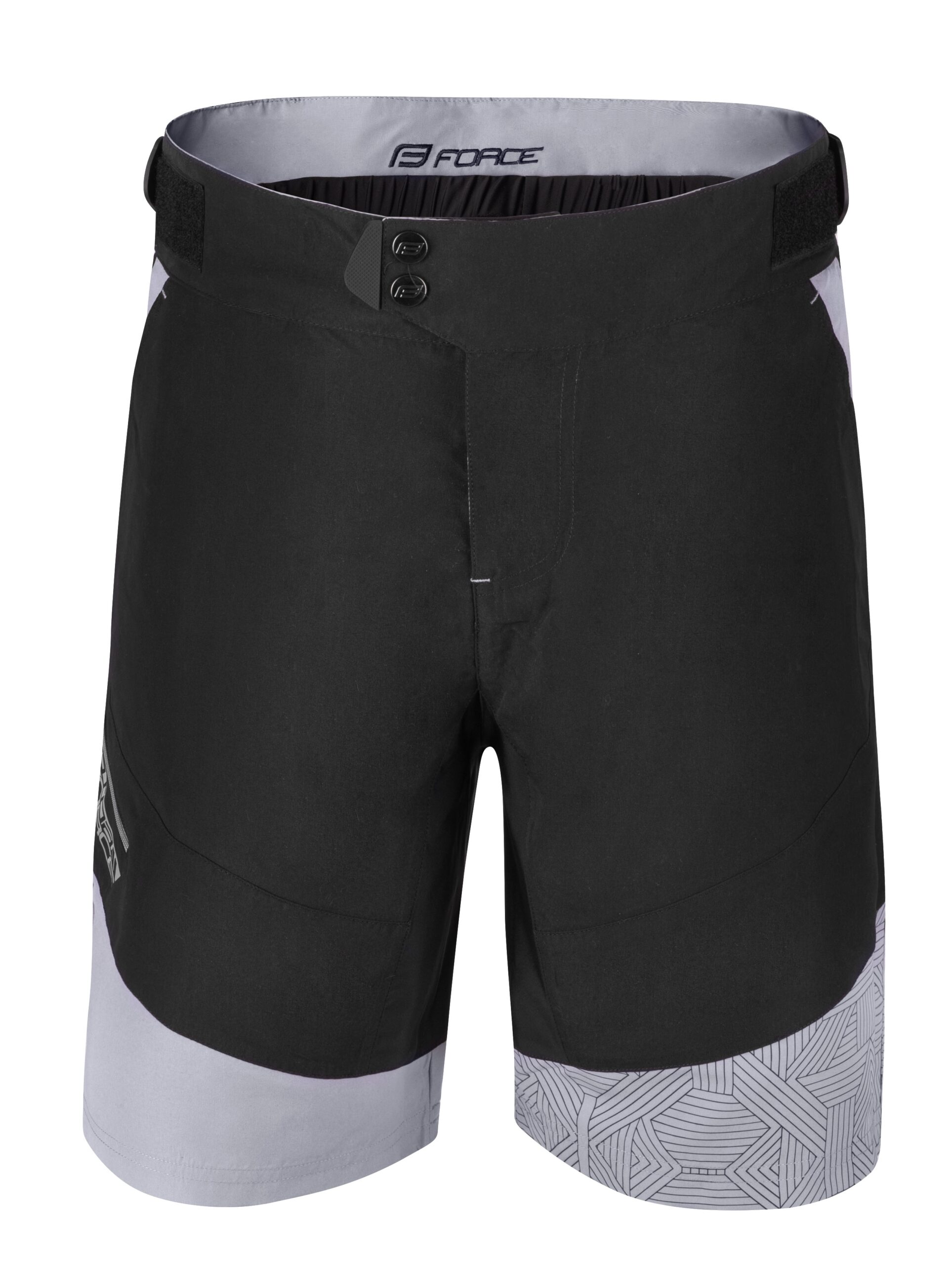 shorts F STORM to waist with pad,black-grey 3XL