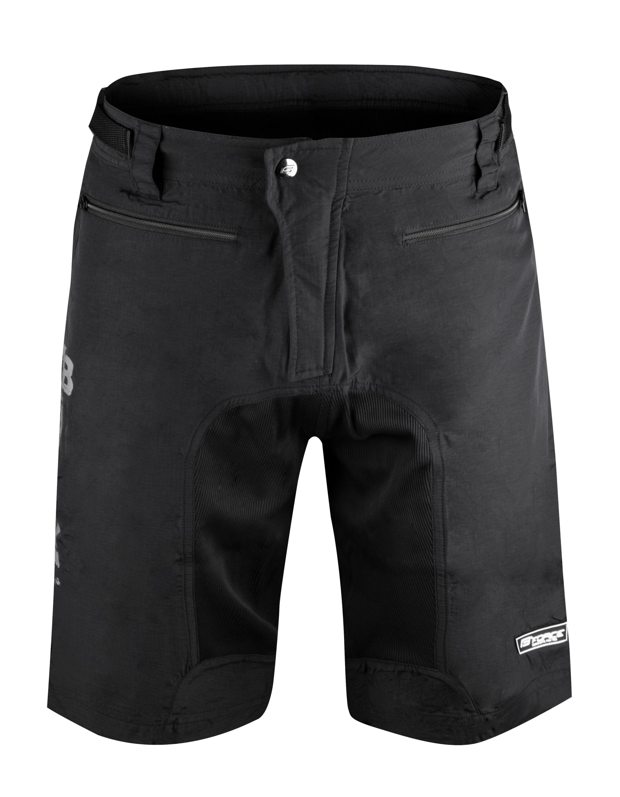 shorts FORCE MTB-11 with sep. pad, black L