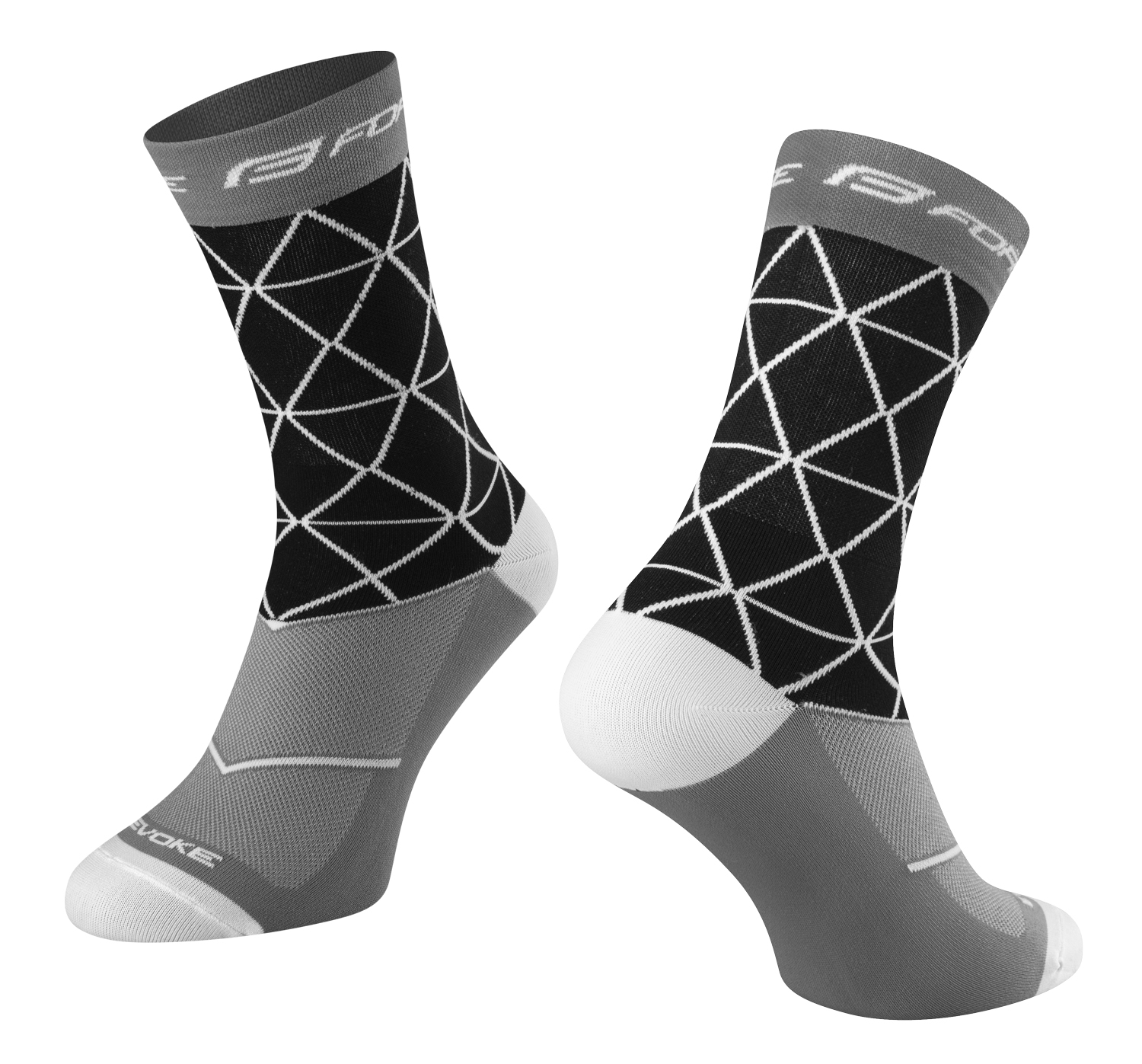 socks FORCE EVOKE, black-grey S-M/36-41