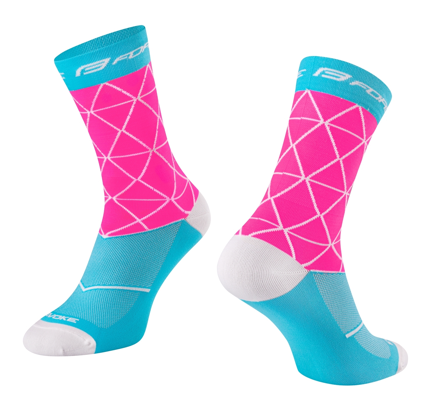 socks FORCE EVOKE, pink-blue L-XL/42-46