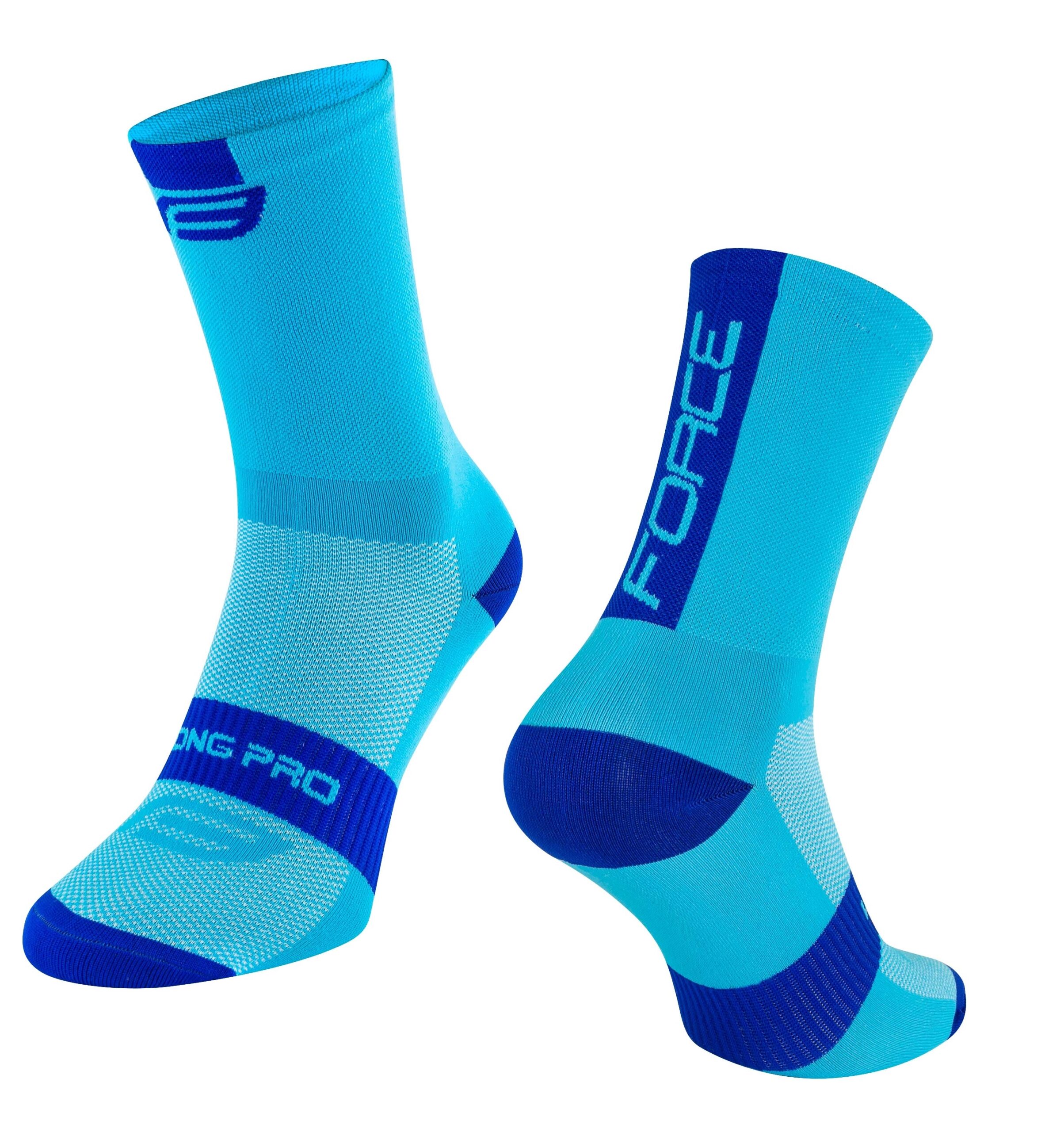 socks FORCE LONG PRO, blue L-XL/42-46