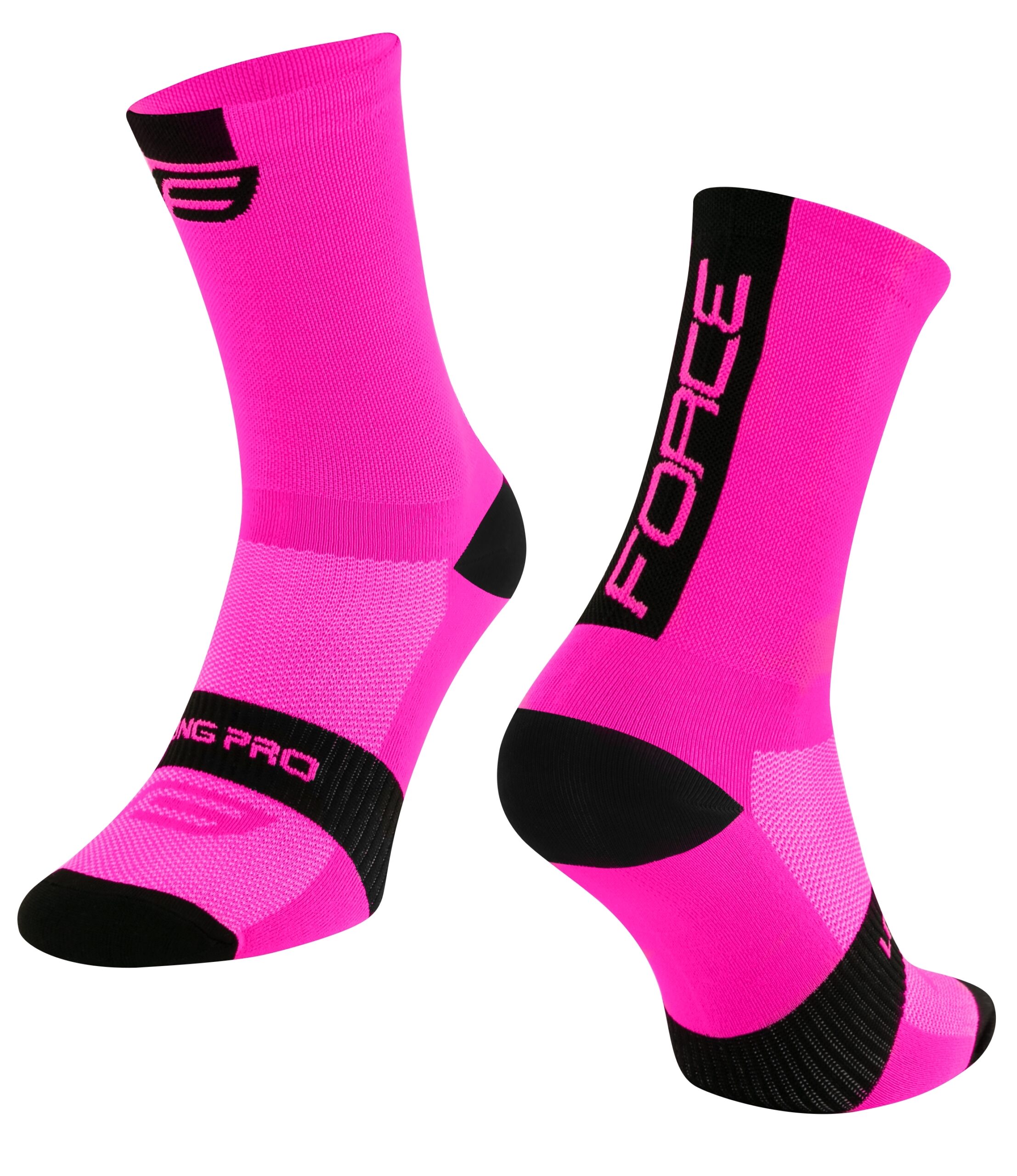 socks FORCE LONG PRO, pink-black S-M/36-41