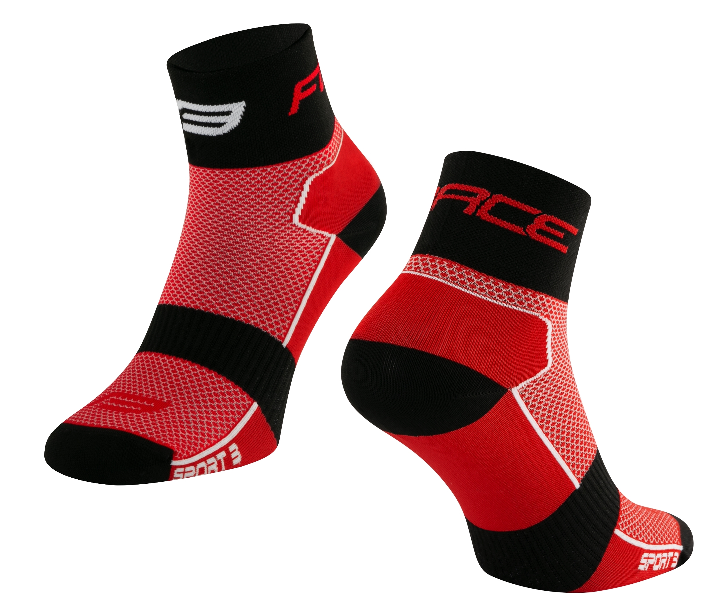 socks FORCE SPORT 3, red-black S-M/36-41