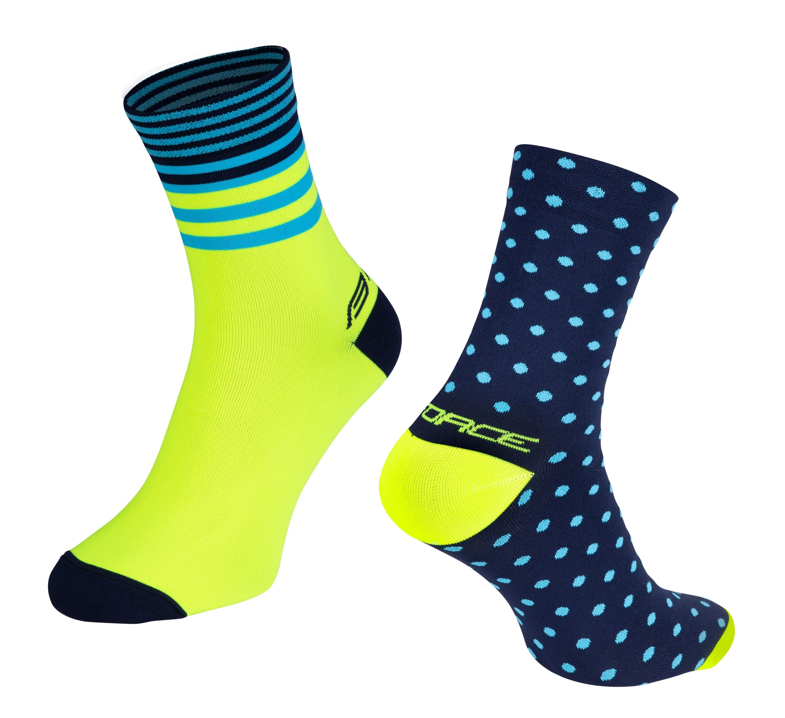 socks FORCE SPOT, blue-fluo S-M/36-41