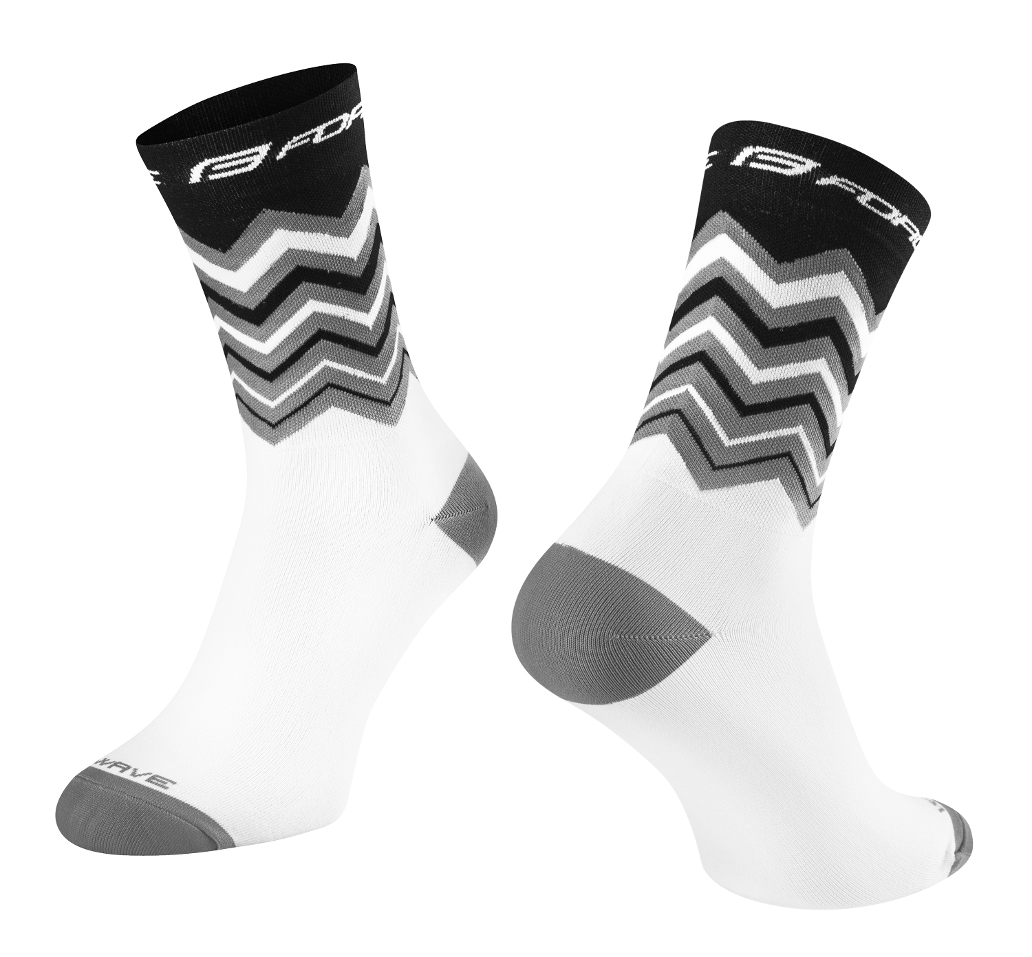 socks FORCE WAVE, black-white S-M/36-41