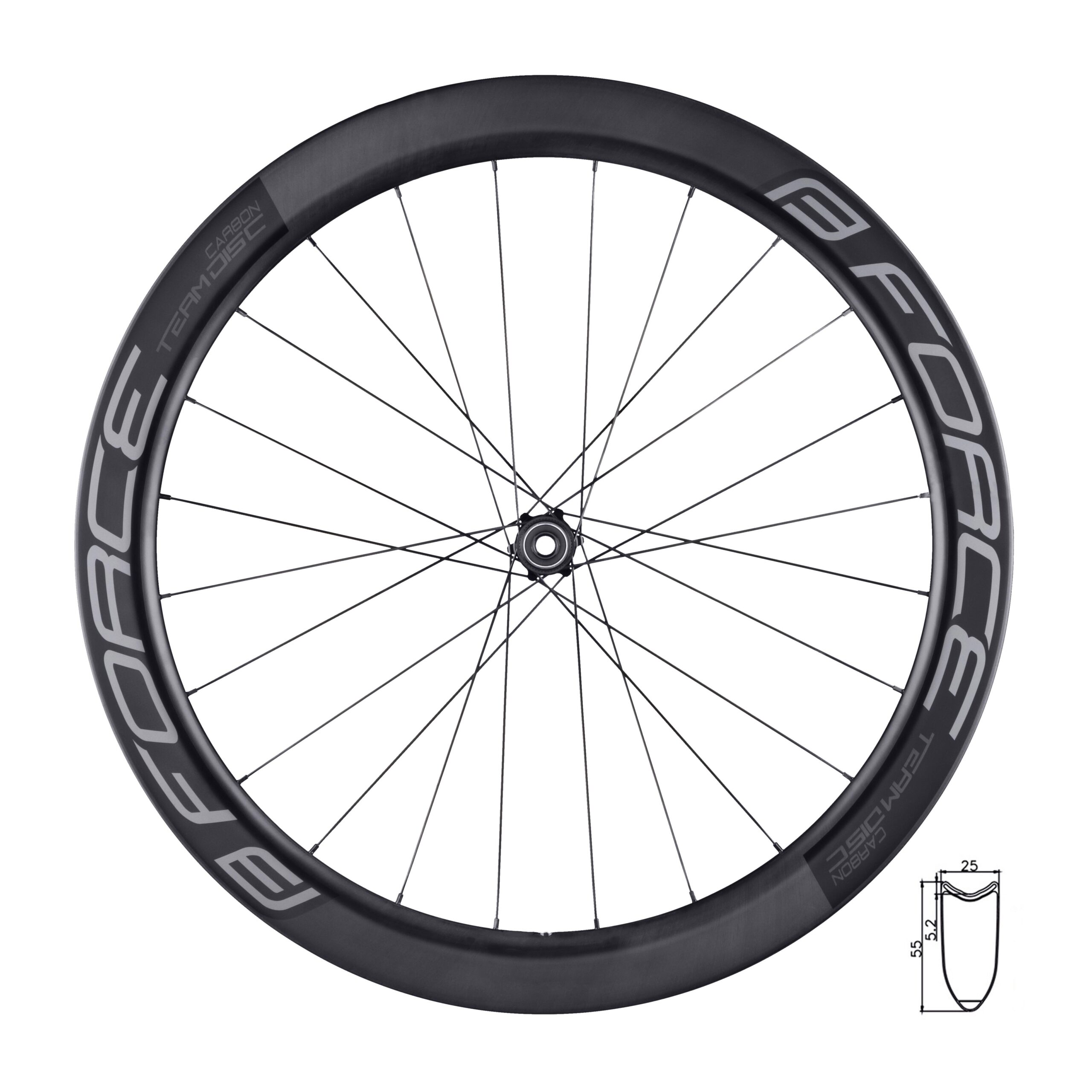 wheel read road FORCE TEAM SP CARBON DISC 55 tub.