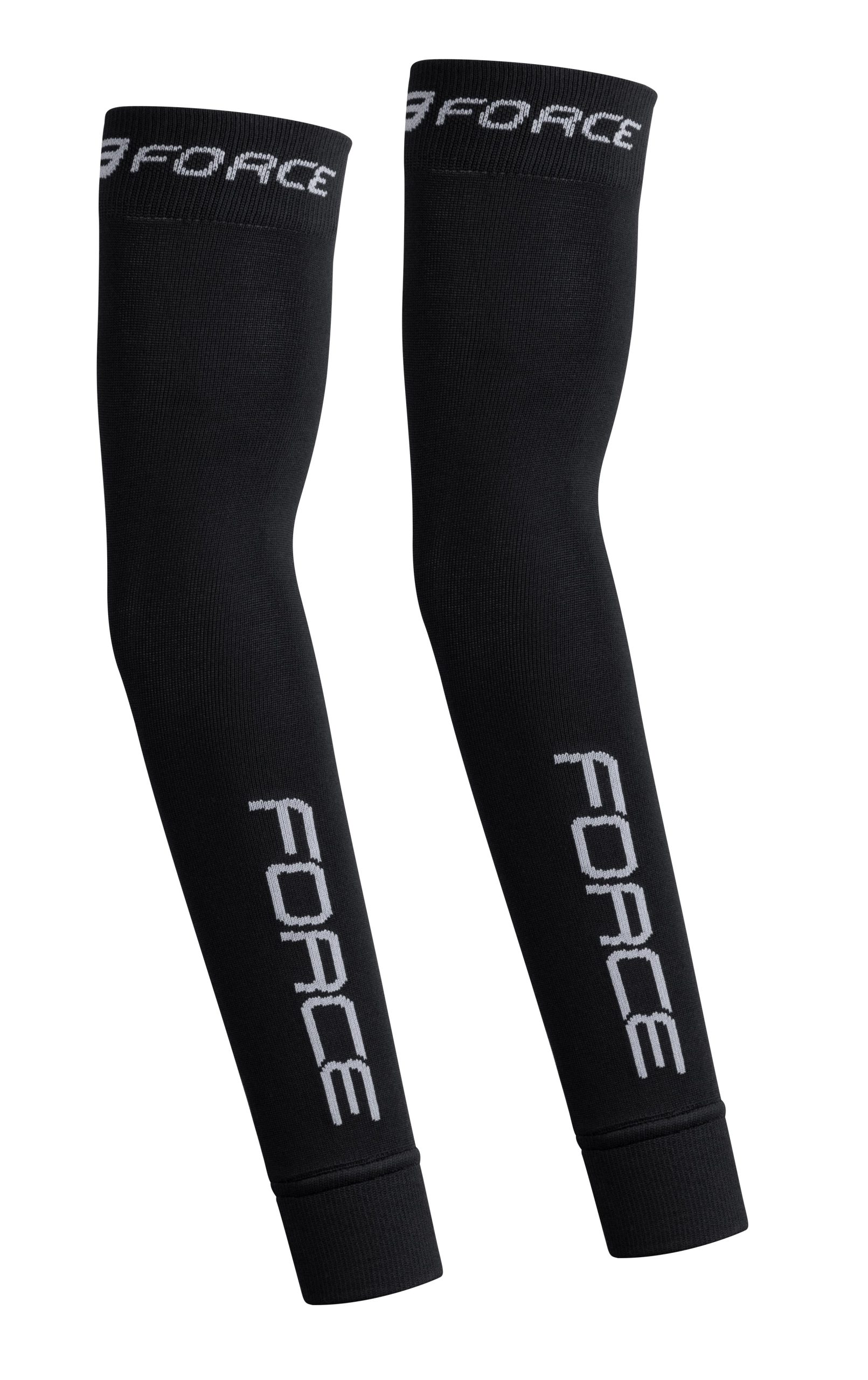 arm warmers FORCE 2 knitted, black L – XL