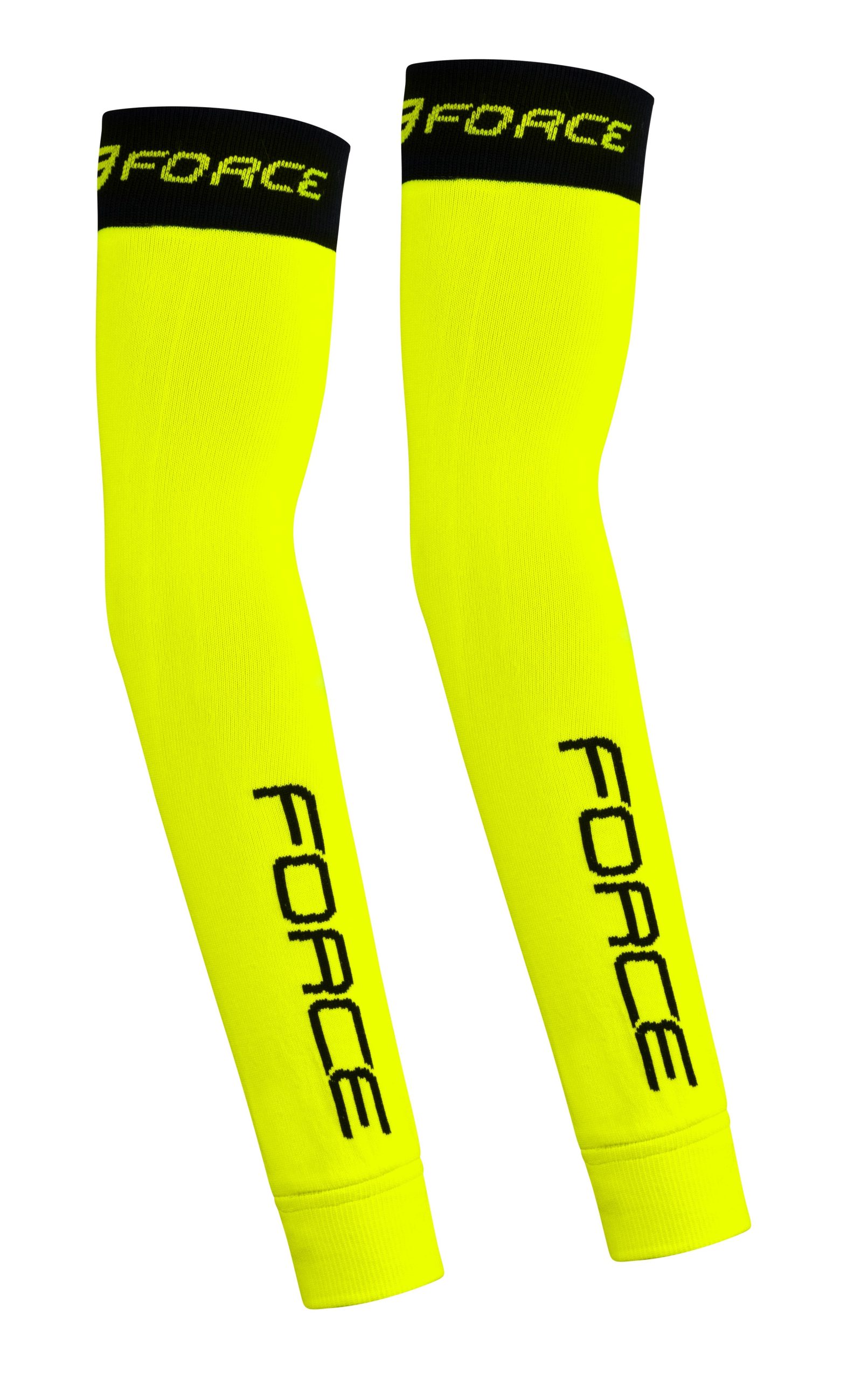 arm warmers FORCE 2 knitted, fluo L – XL