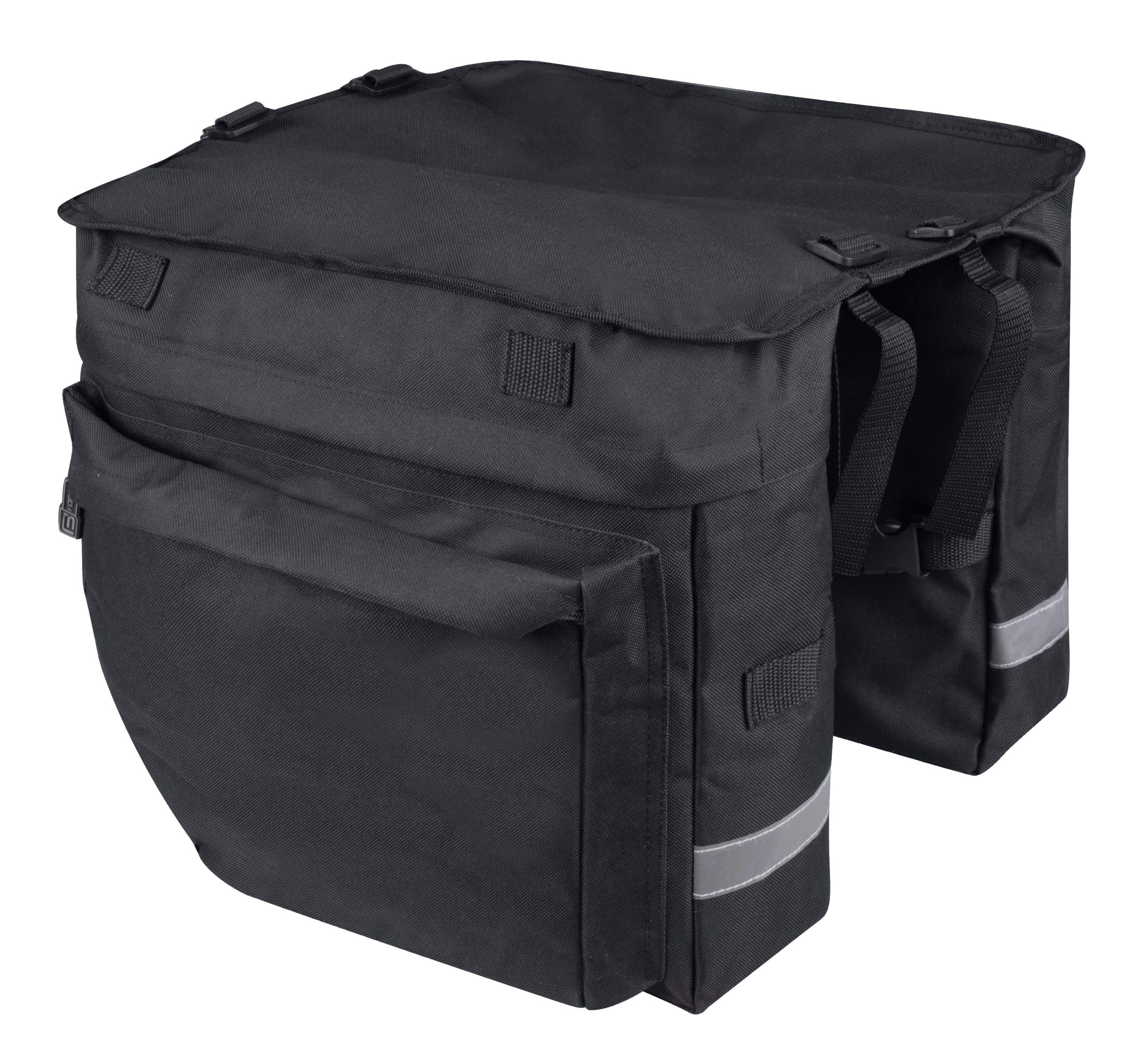 bag-double rear carrier F NOEM BUD black, 2×18 l