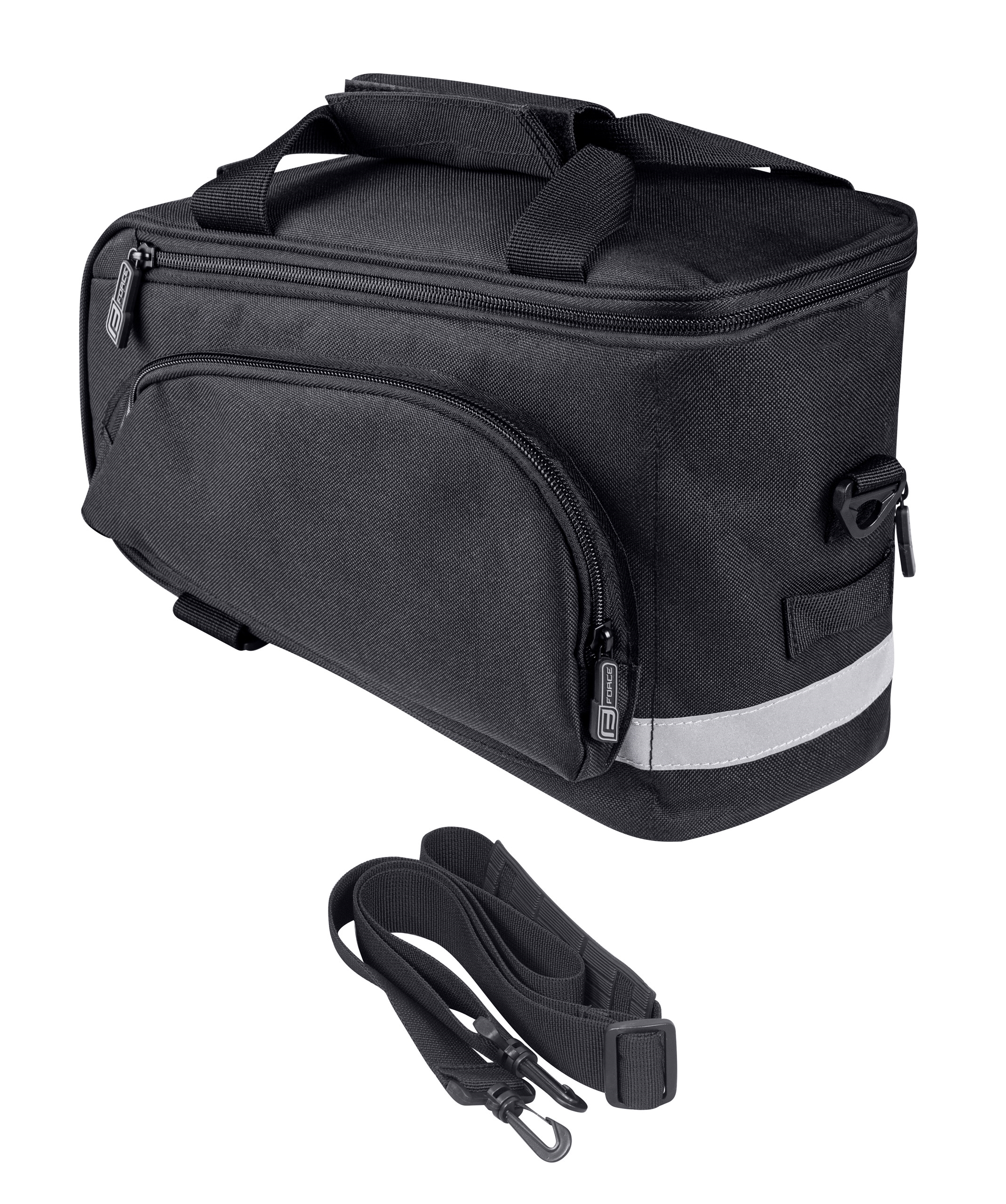 bag rear carrier FORCE SLIM BUD, black 9 l