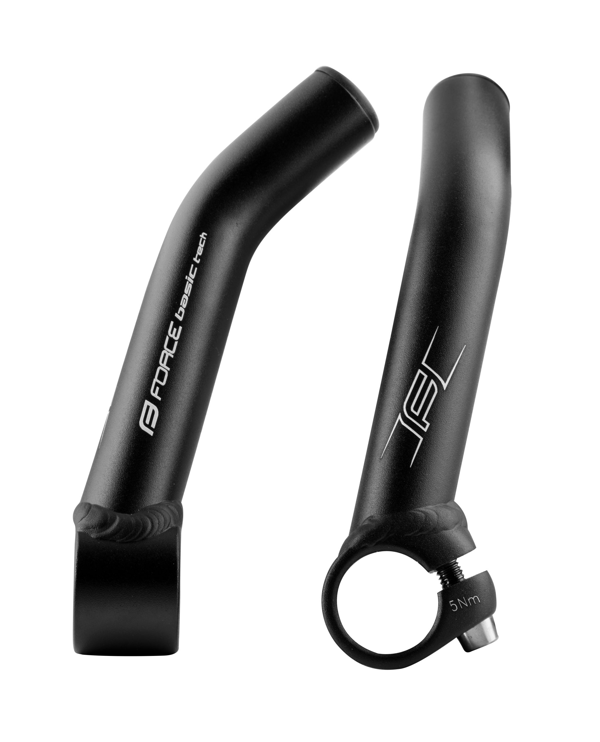 bar ends FORCE TECH 13 cm AI, matt black