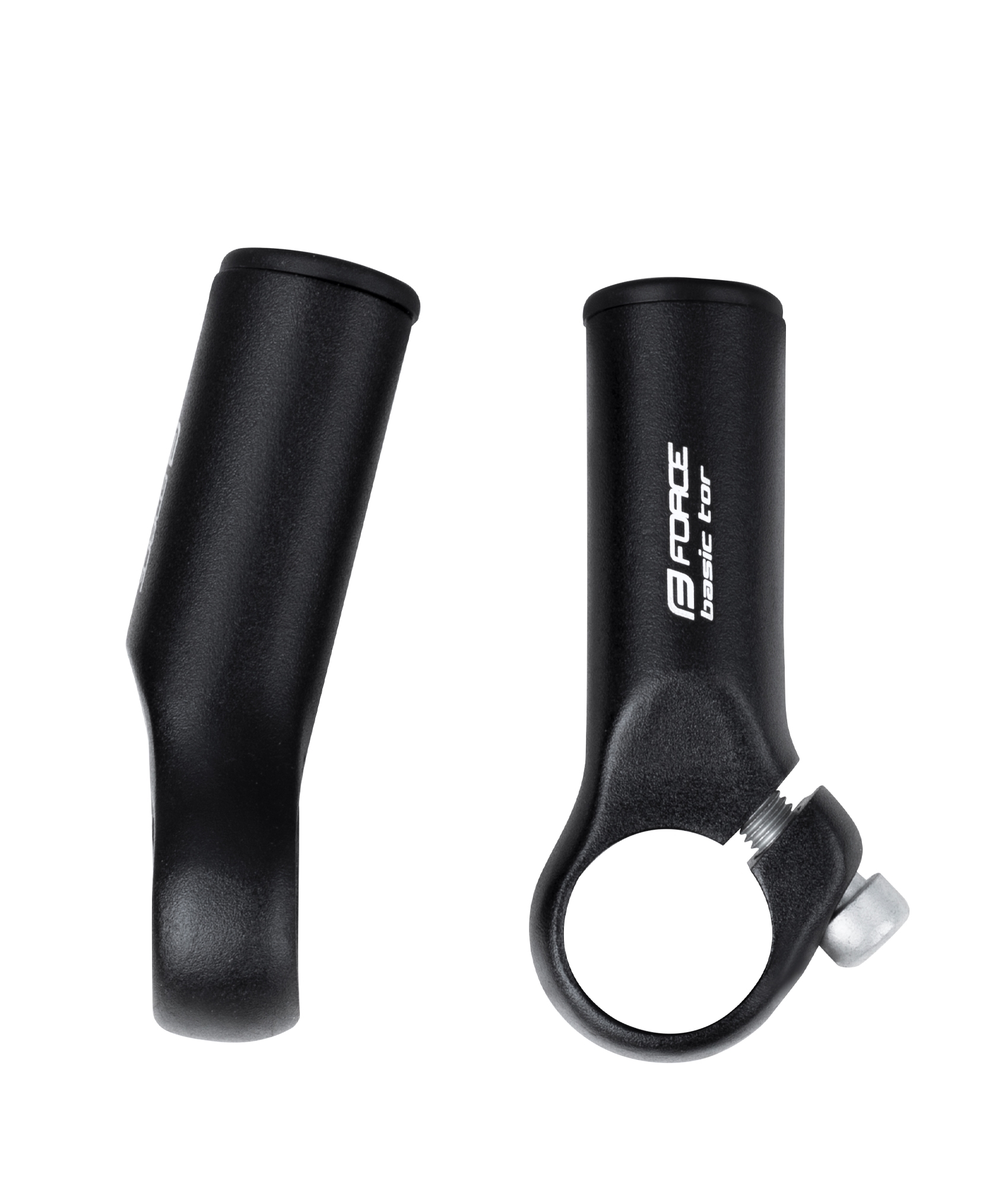 bar ends FORCE TOR 7 cm Al, black matt black