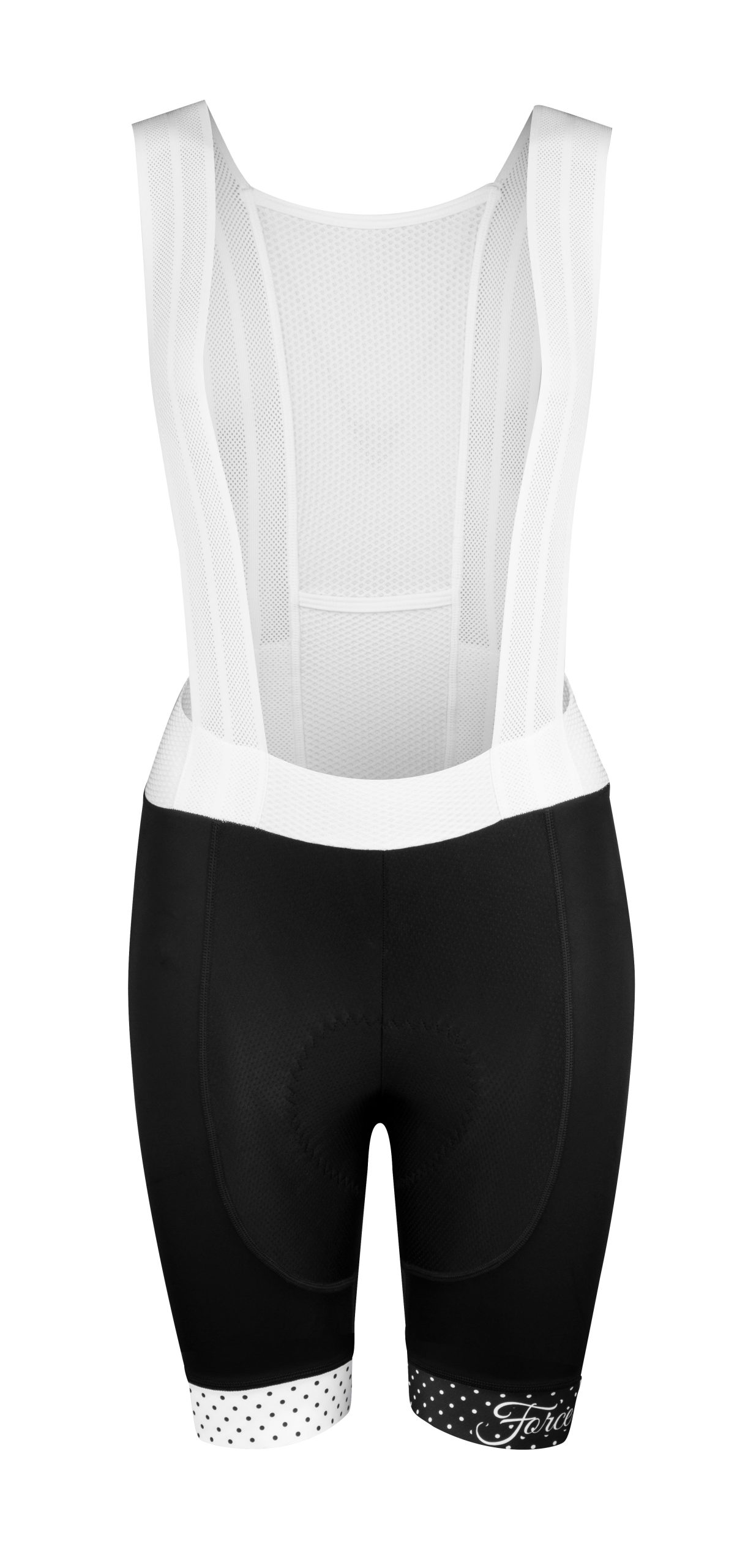 bibshorts F POINTS LADY with pad, black-white M