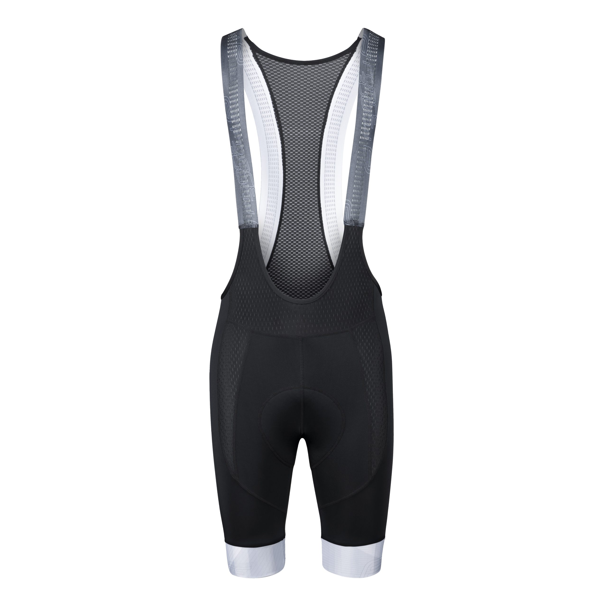 bibshorts F STRIPE with pad, black-white 3XL