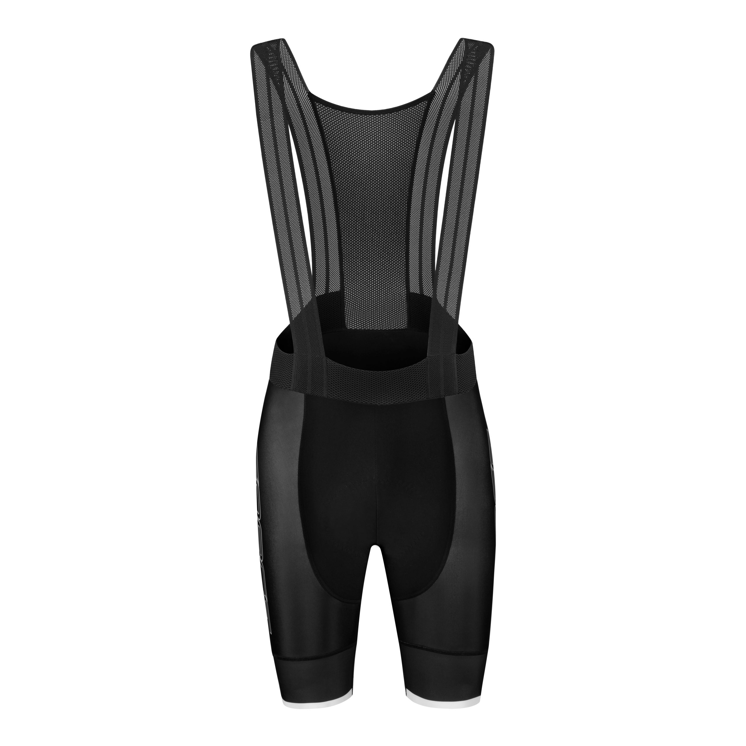 bibshorts FORCE SMOOTH with pad, black-white 3XL