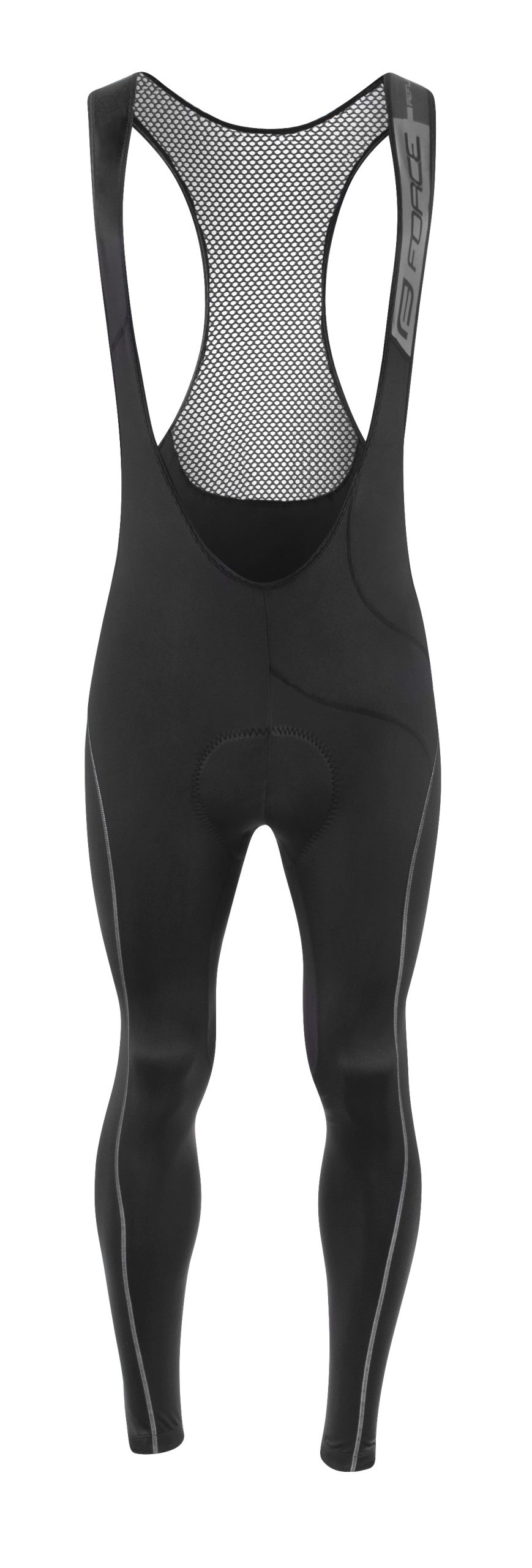 bibtights FORCE REFLEX LINE with pad, black L