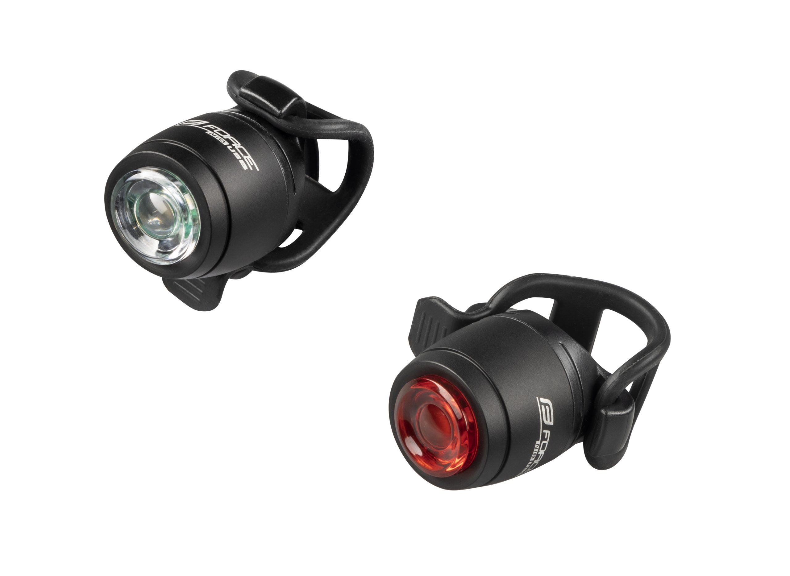 blinking lightset FORCE NIB USB front wht+rear red