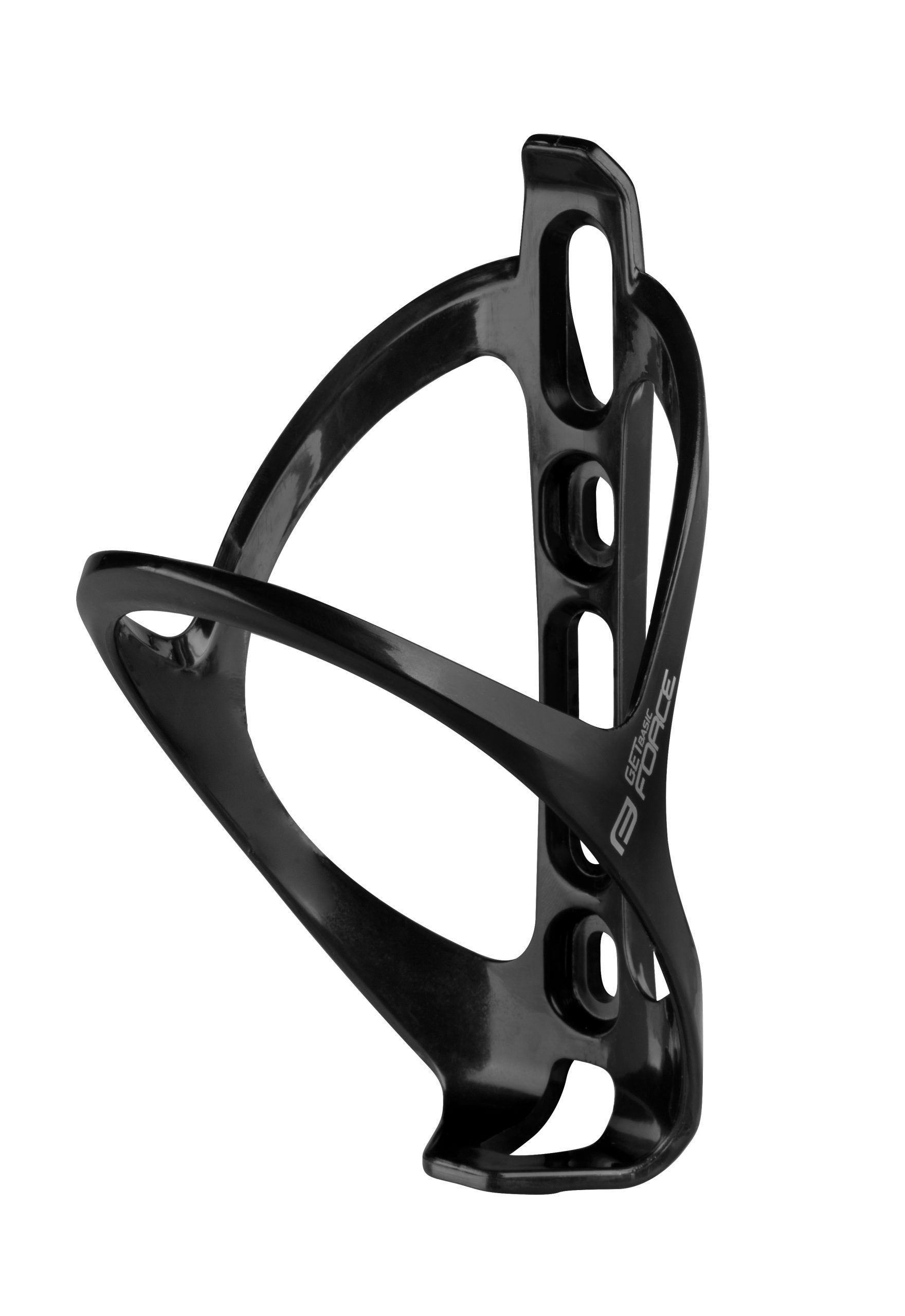 bottle cage FORCE GET BASIC, plastic,black-grey