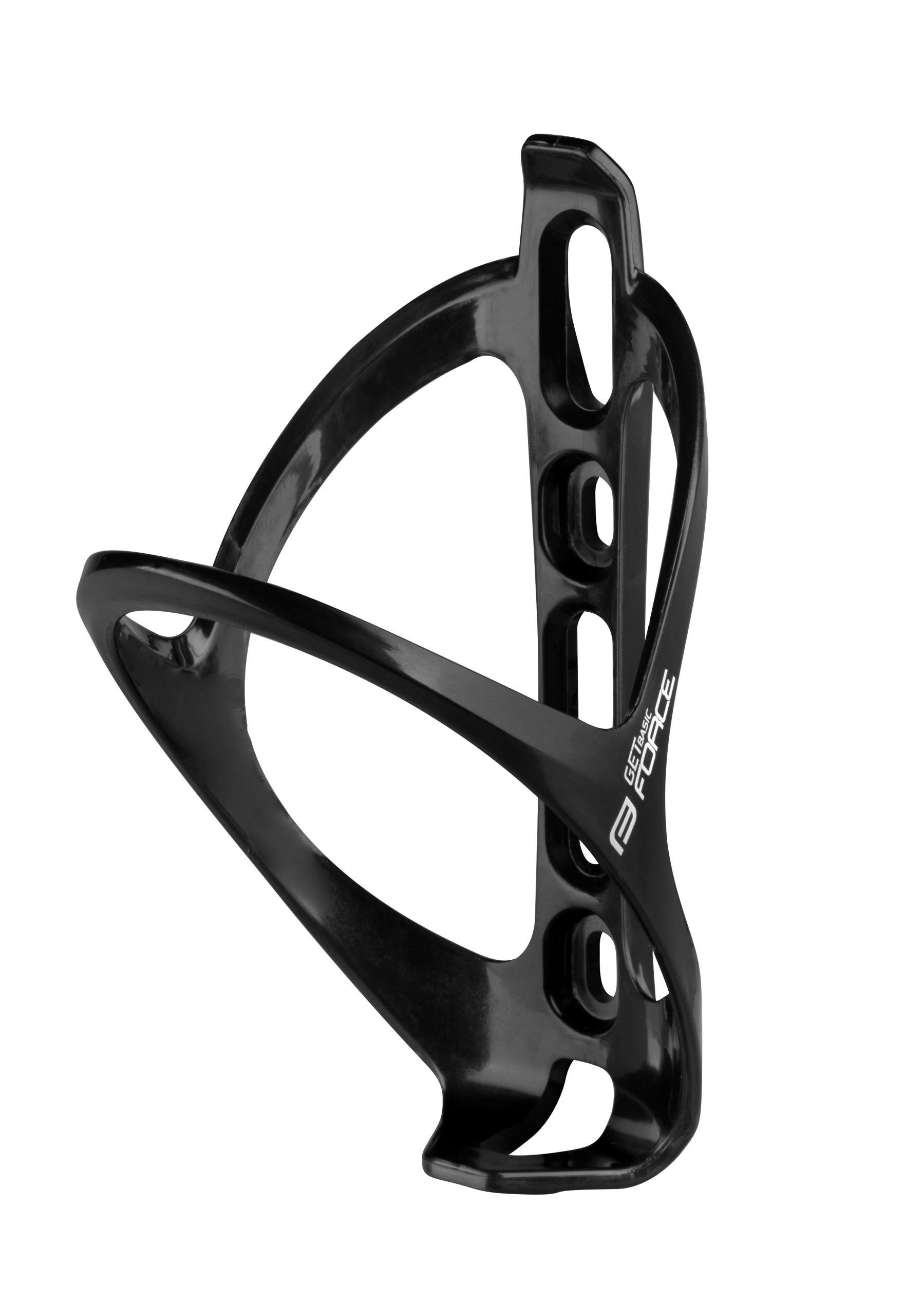 bottle cage FORCE GET BASIC, plastic, black-white