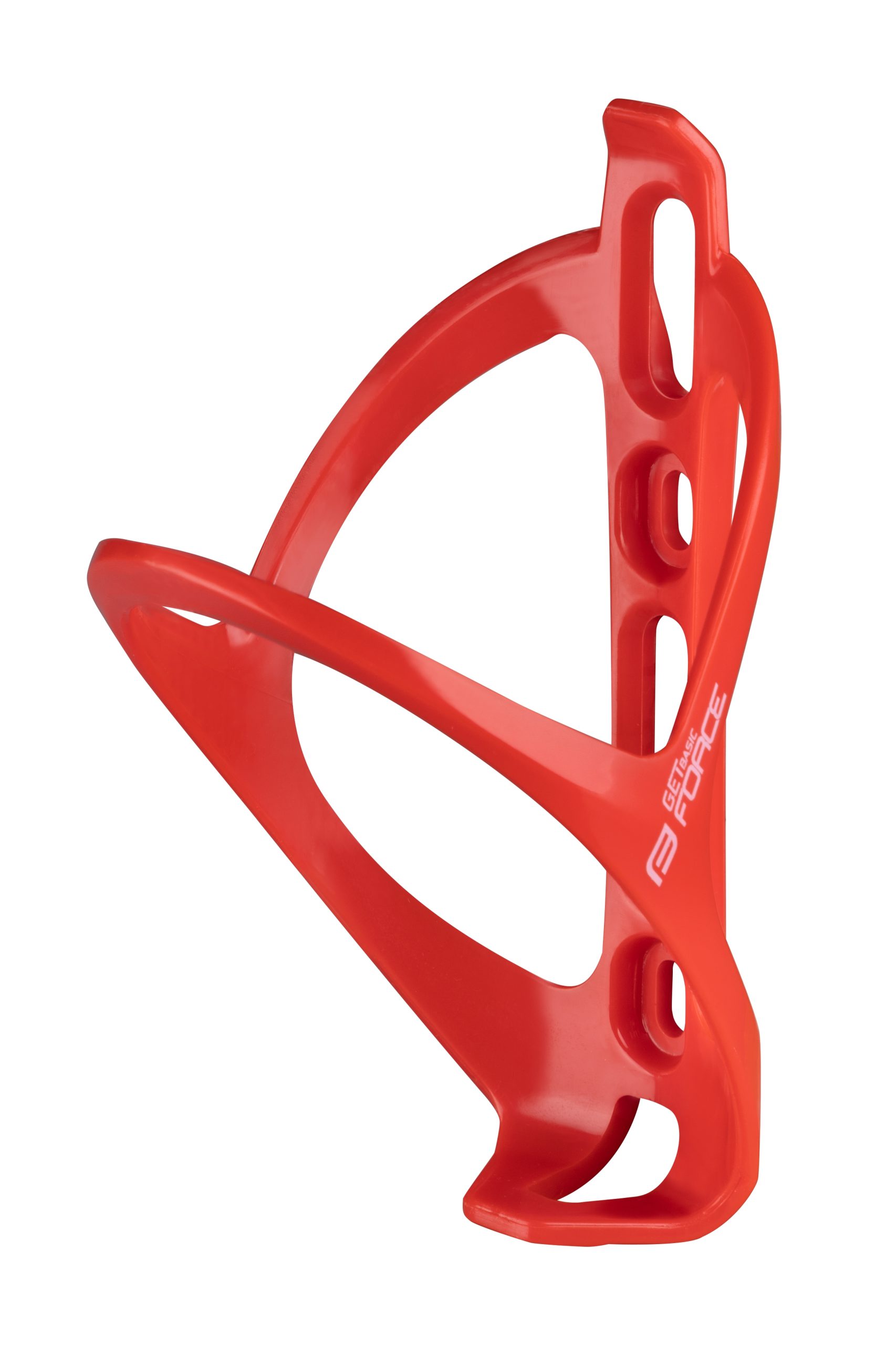 bottle cage FORCE GET BASIC, plastic, red