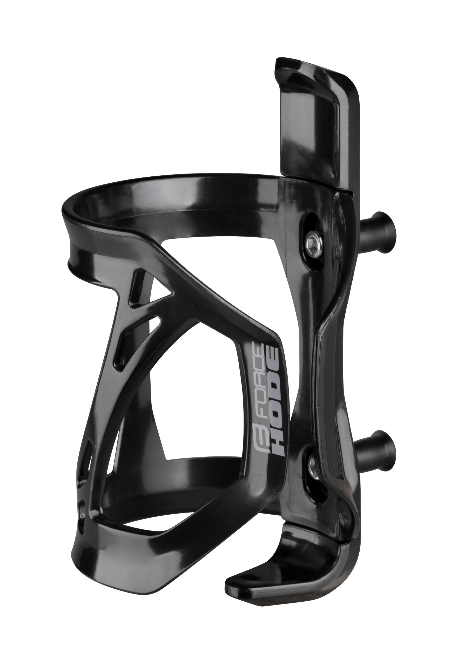 bottle cage FORCE HODE, plastic, black-grey