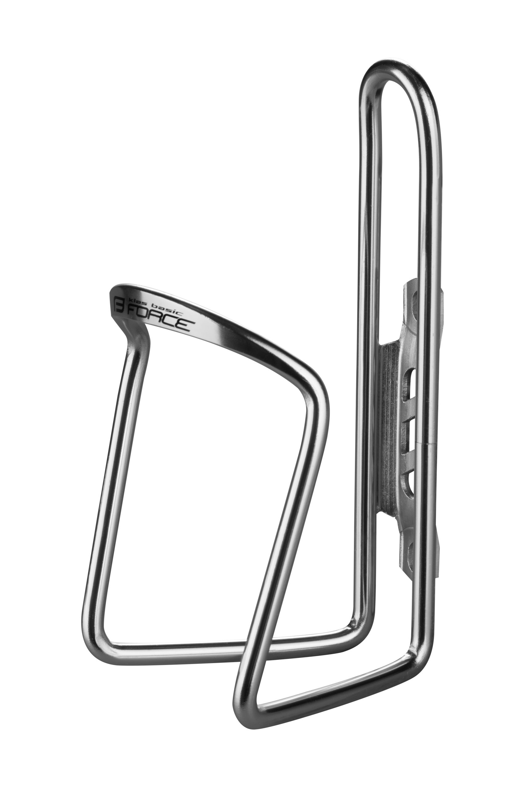 bottle cage FORCE KLAS AI BASIC, silver, glossy