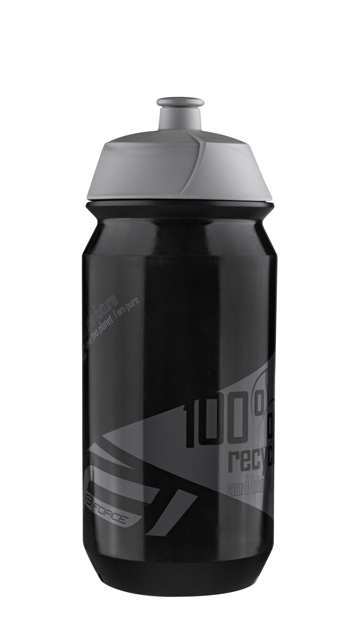 bottle FORCE BIO 0,5 l, black-grey