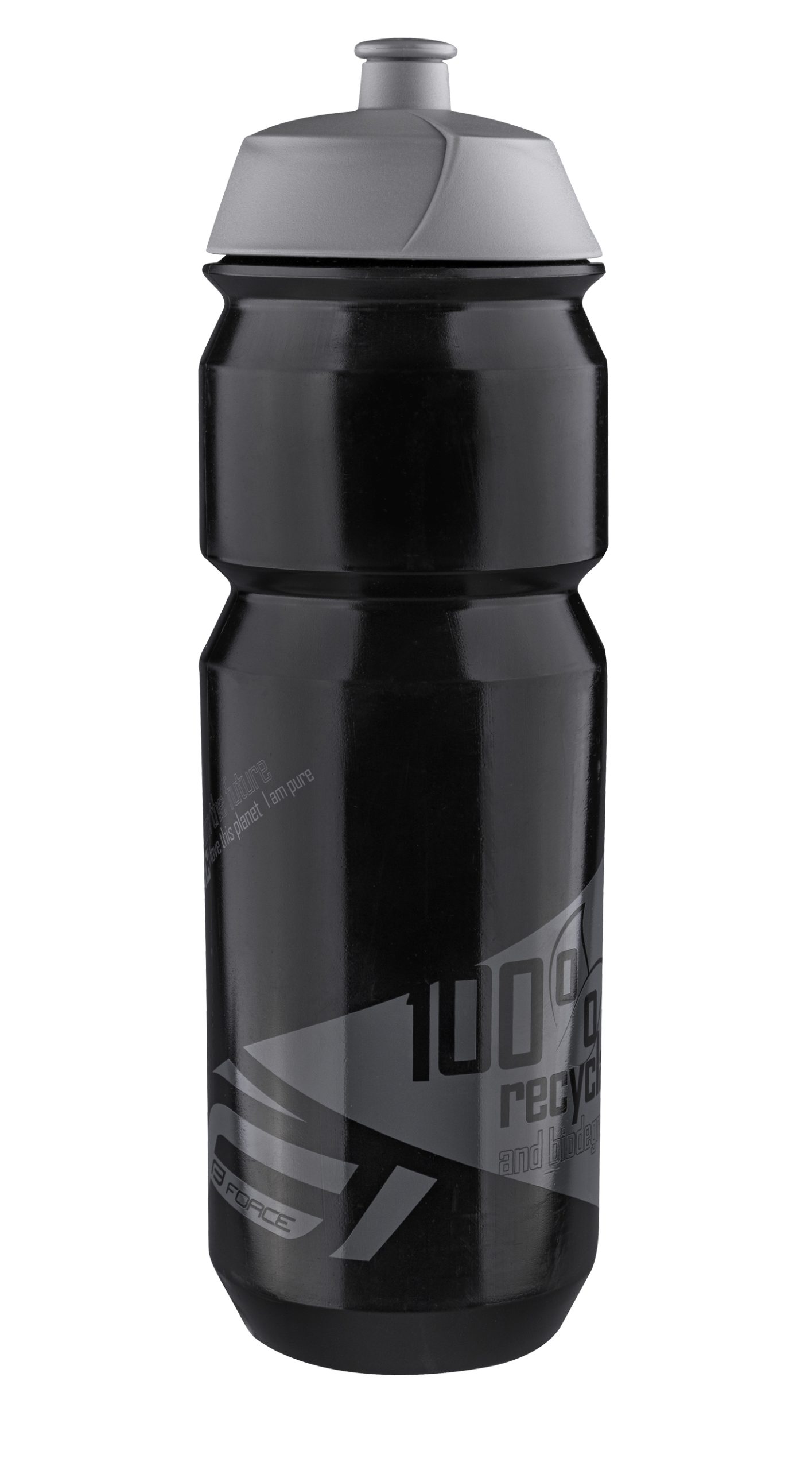 bottle FORCE BIO 0,75 l, black-grey