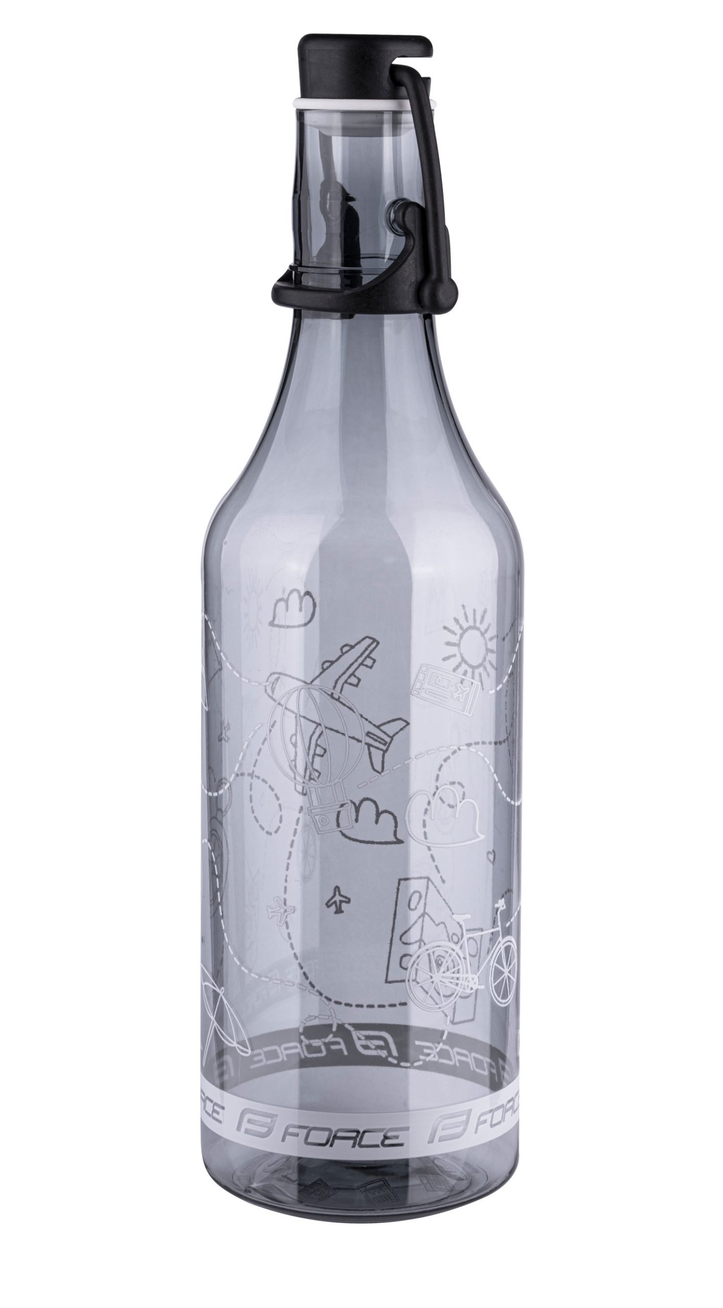 bottle FORCE FLASK tourist 0,5 l, transp. smoke