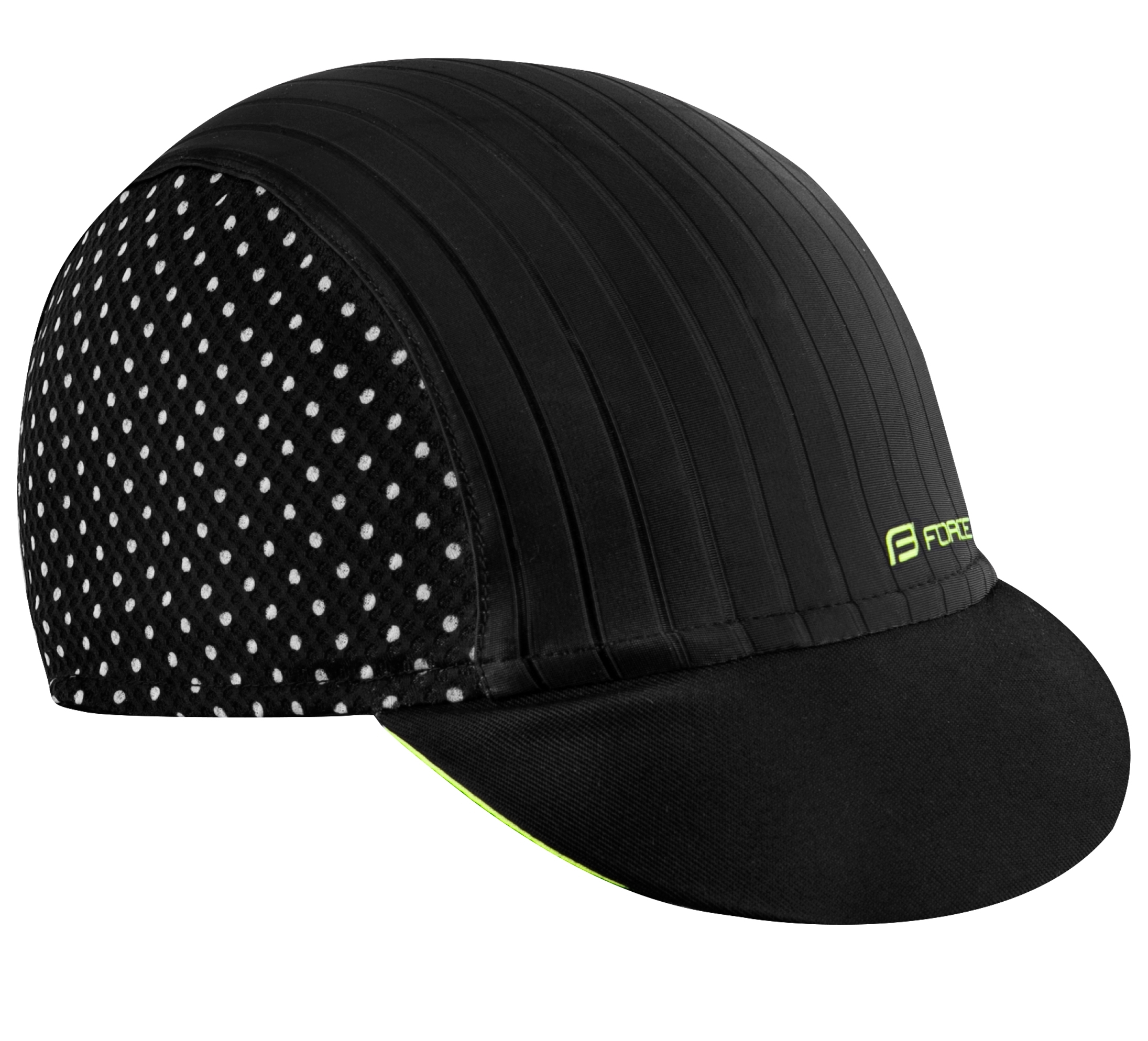 cap cycling with visor F POINTS,black-fluo L-XL