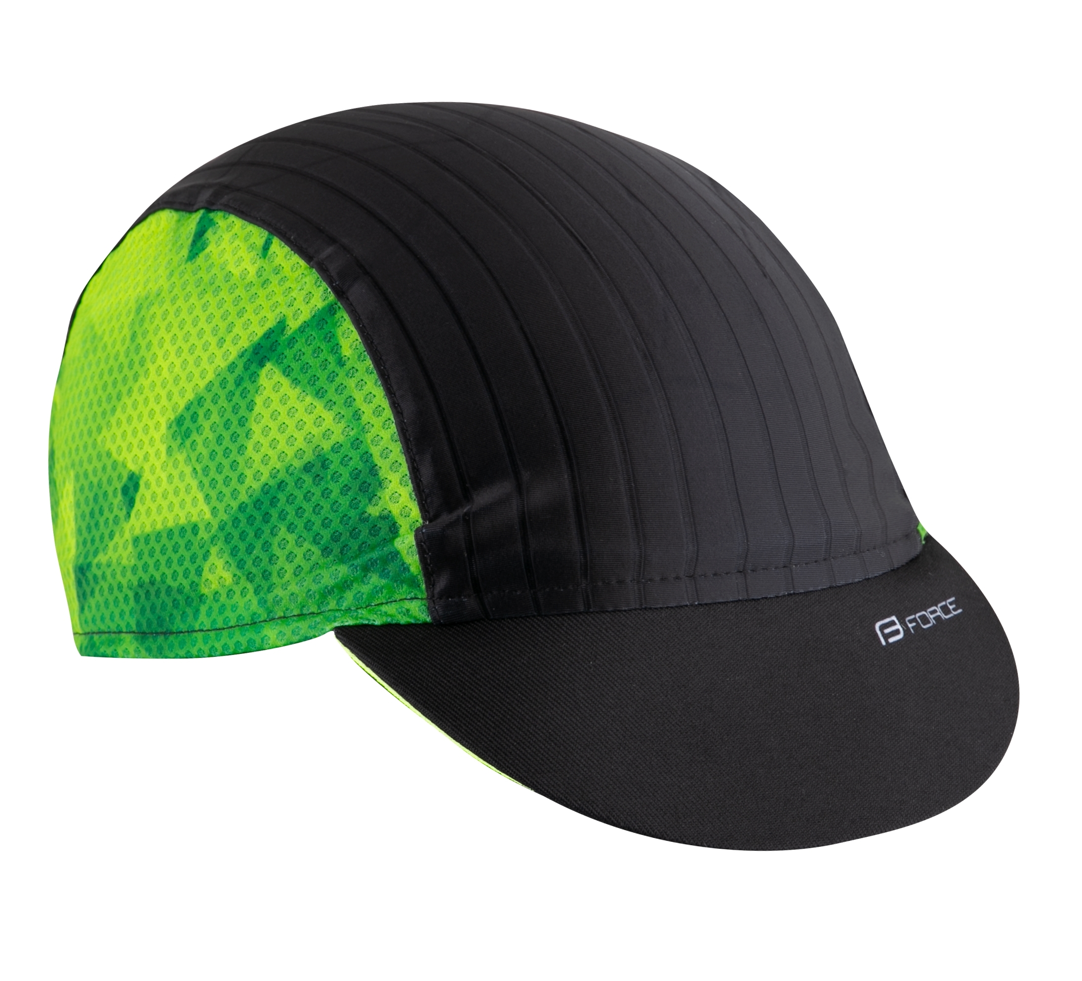 cap cycling with visor FORCE CORE,black-fluo S-M