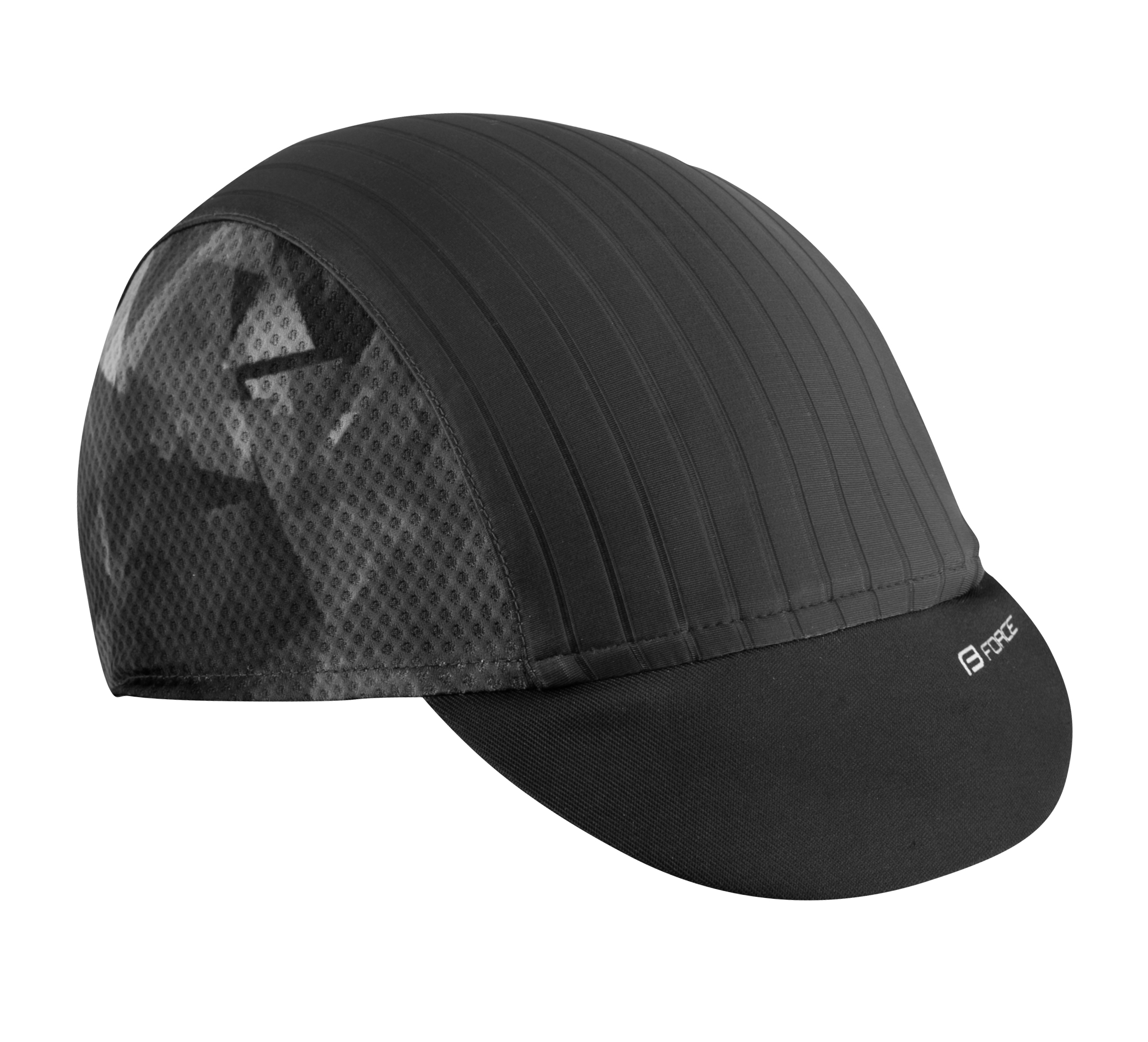 cap cycling with visor FORCE CORE,black-grey L-XL