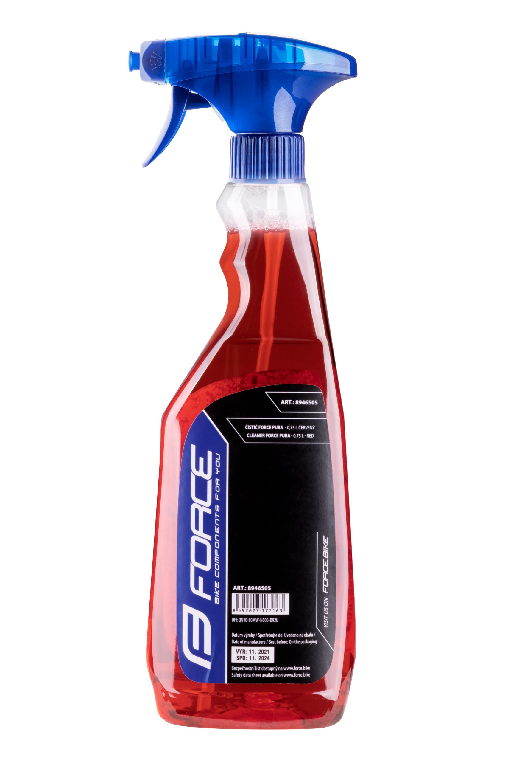 cleaner FORCE PURA sprayer 0,75 l red, cherry