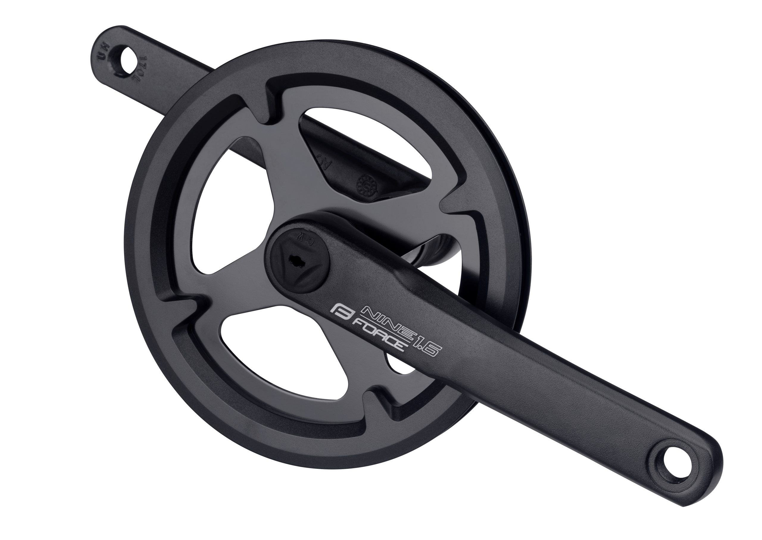 cranks FORCE NINE1.6 Al 38t guard 170mm, black