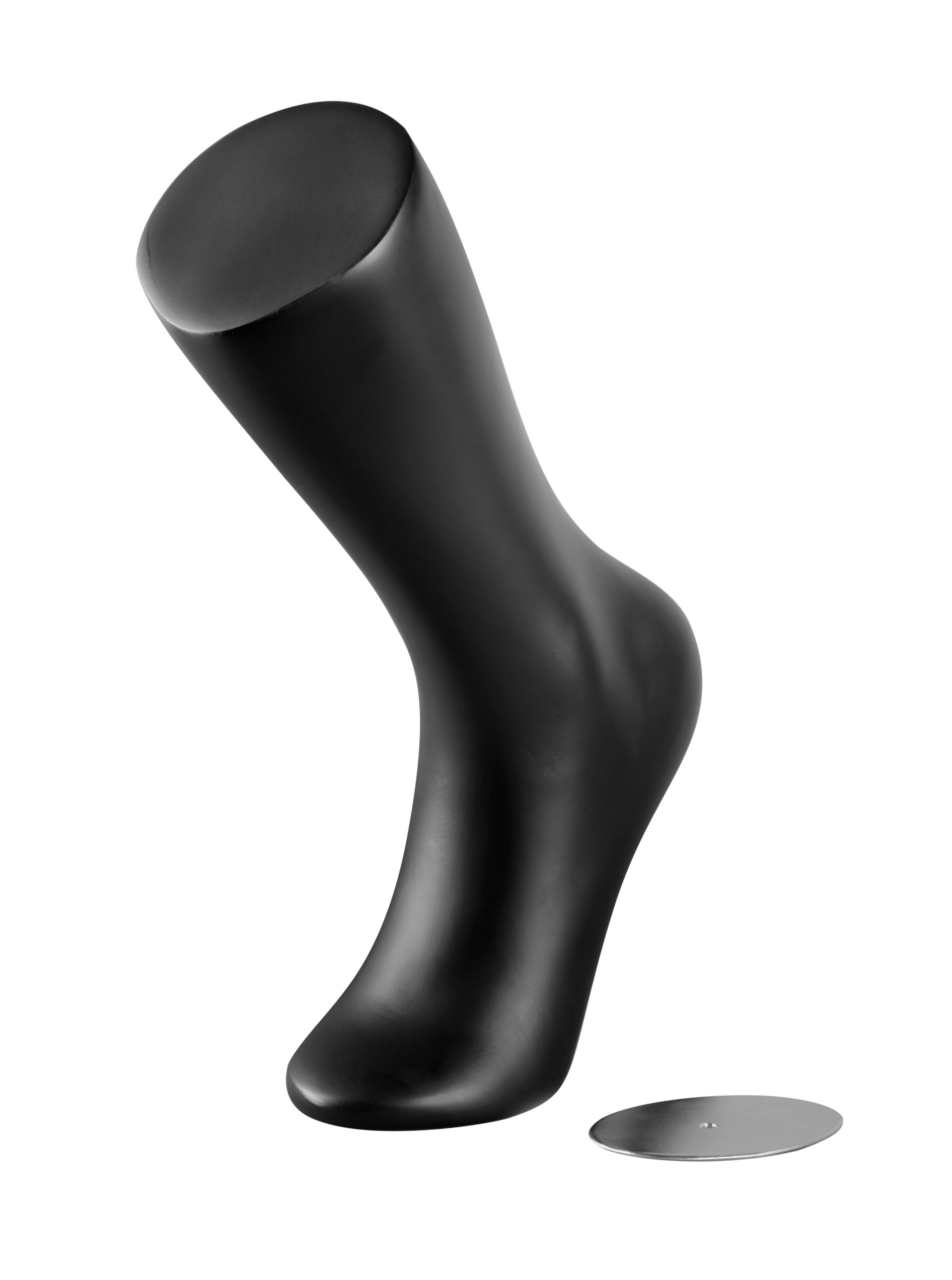 foot mannequin 38 cm, black matt