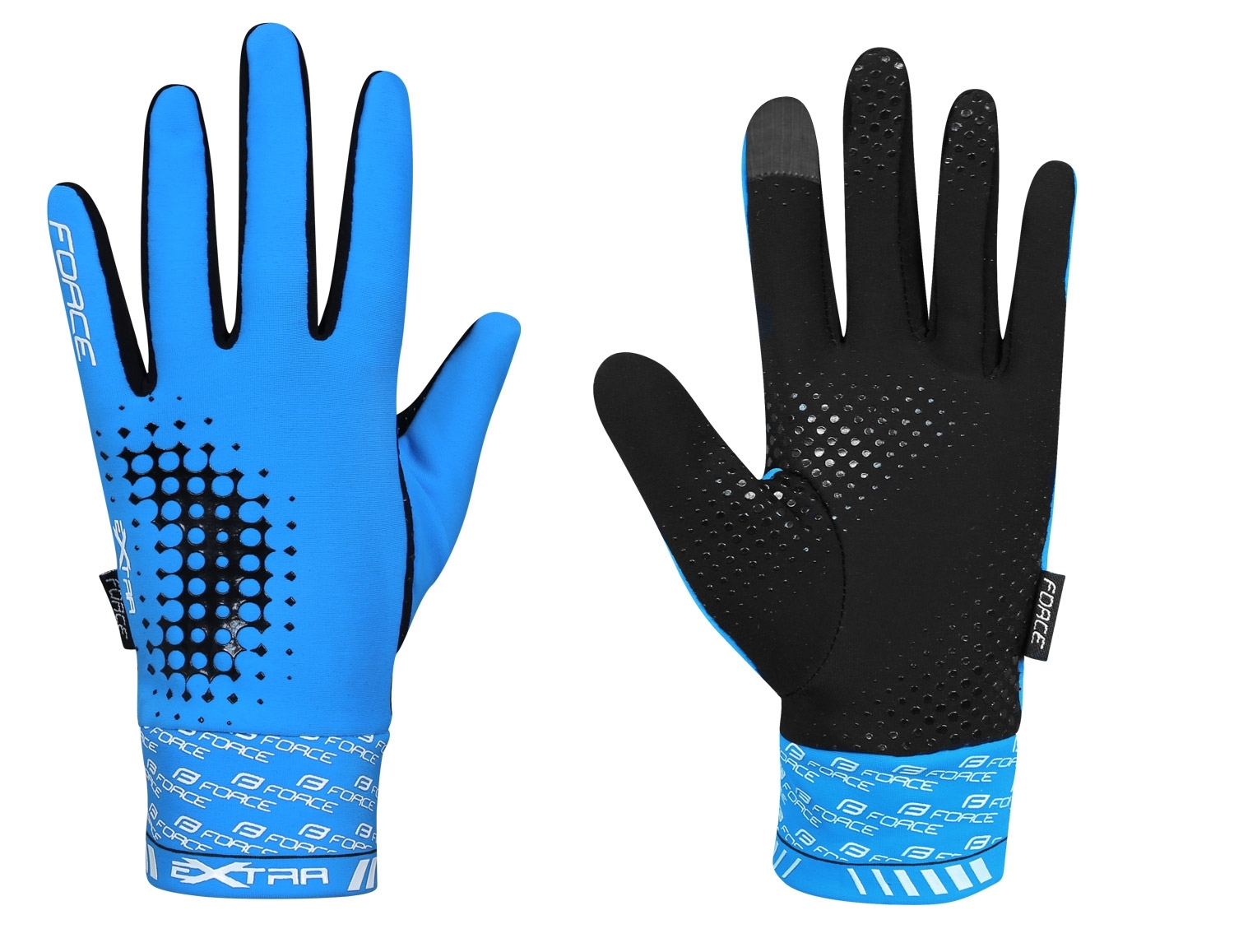 gloves F EXTRA 17, spring-autumn, blue