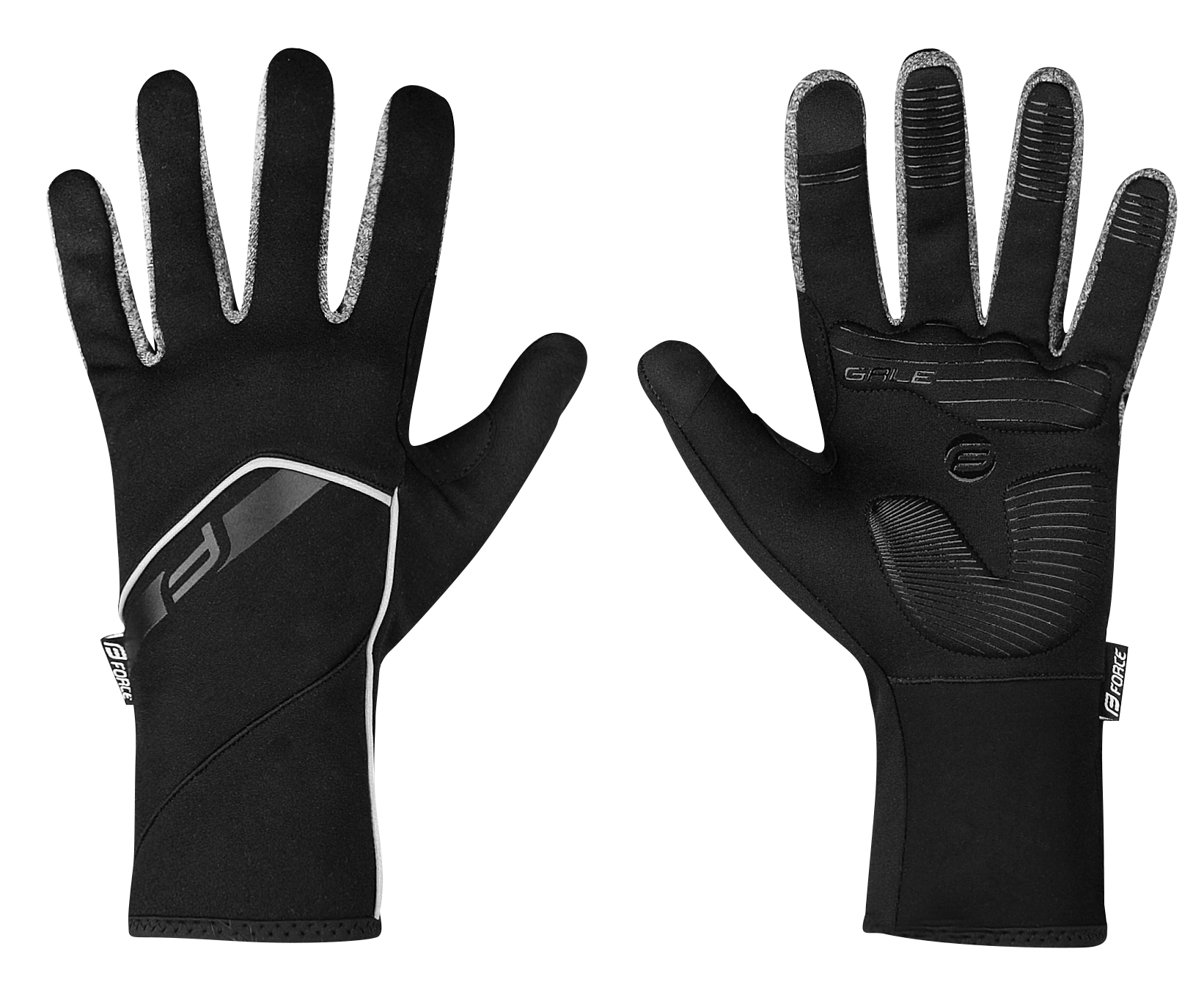 gloves F GALE softshell, spring-autumn, black L