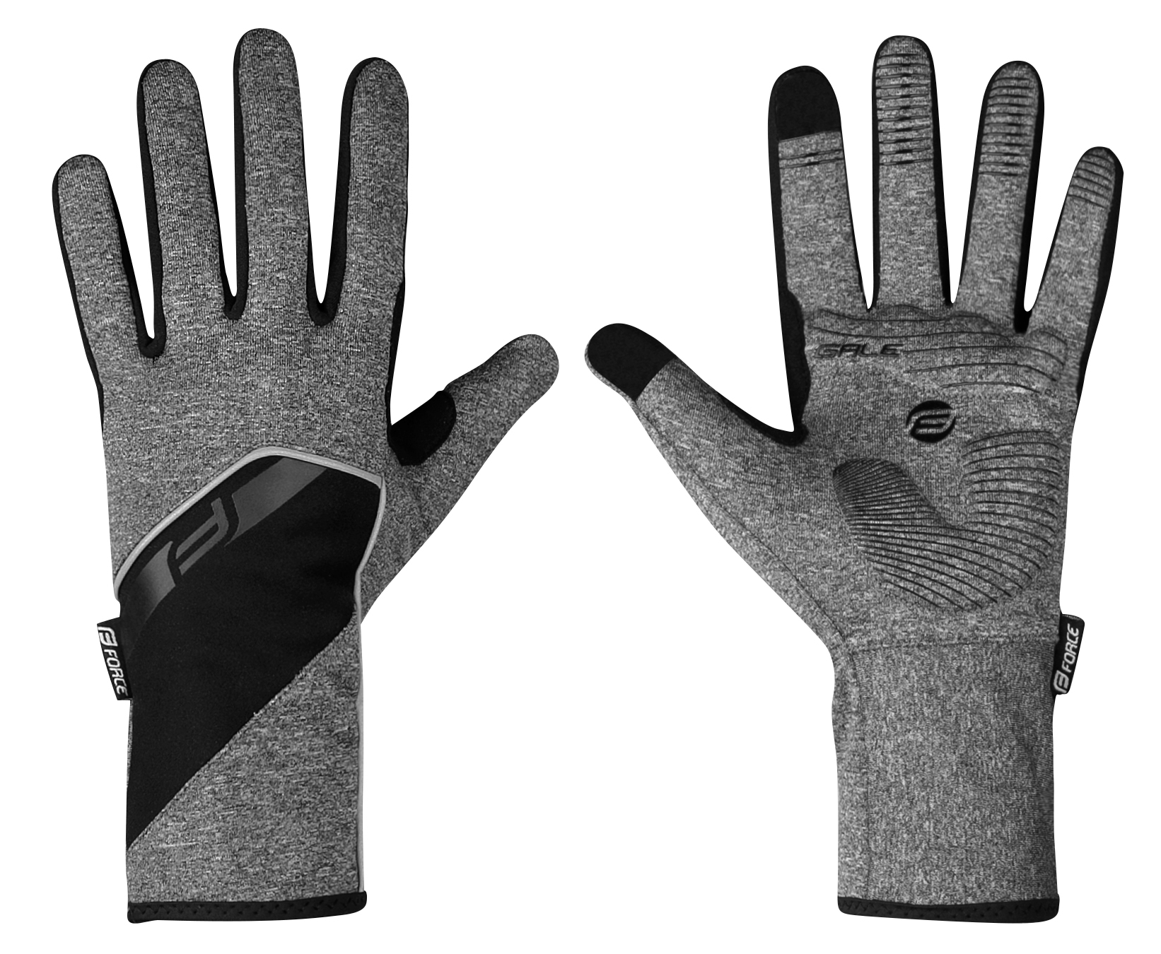 gloves F GALE softshell, spring-autumn, grey XXL