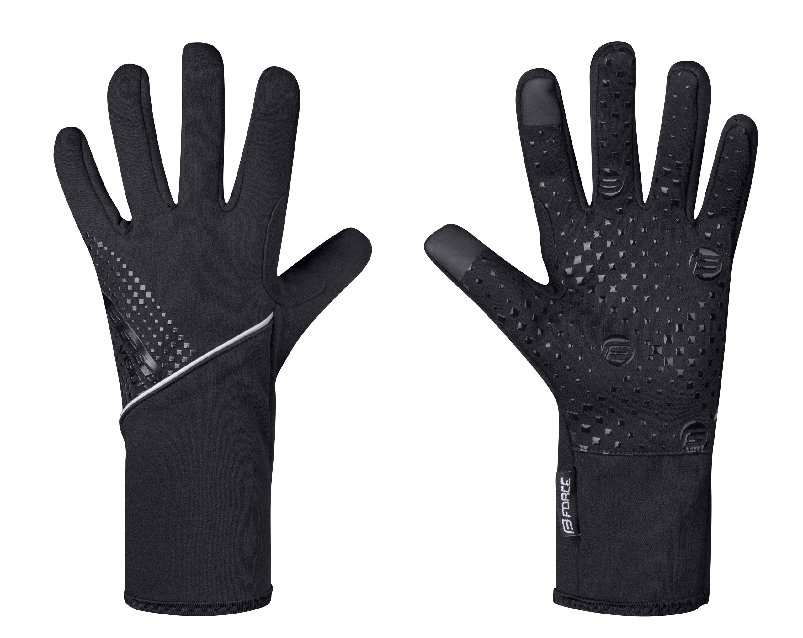 gloves F VISION softshell, spring-autumn, black L