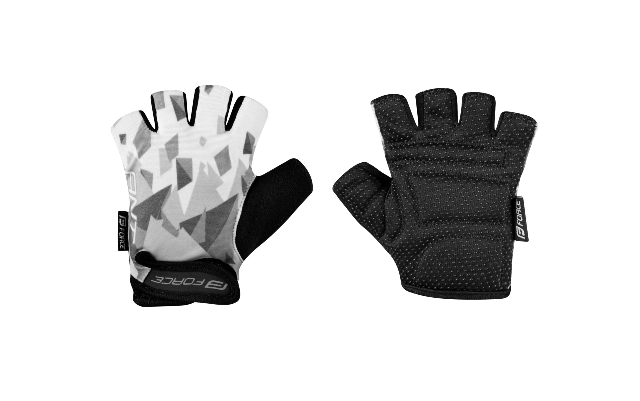 gloves FORCE ANT KID, grey-white L