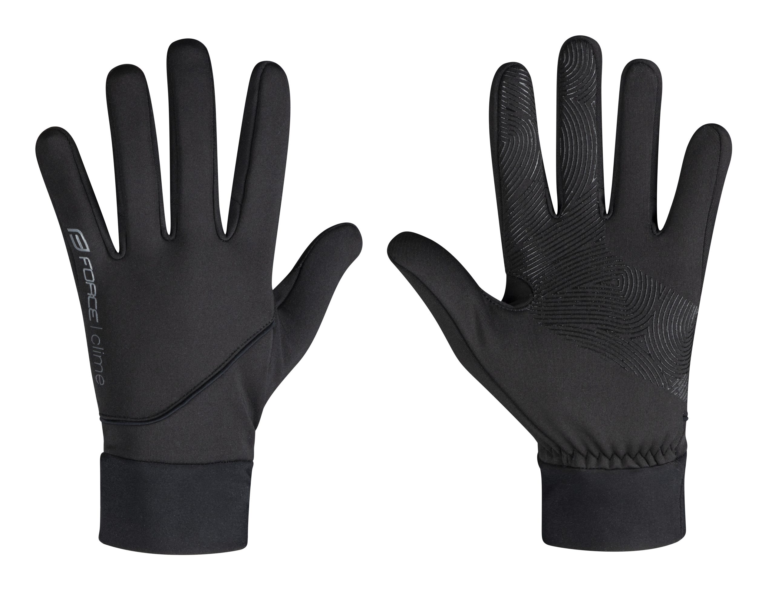 gloves FORCE CLIME, black L