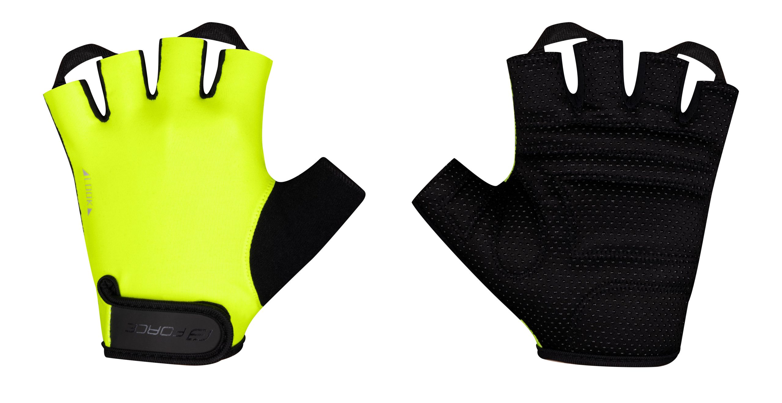 gloves FORCE LOOK, fluo L